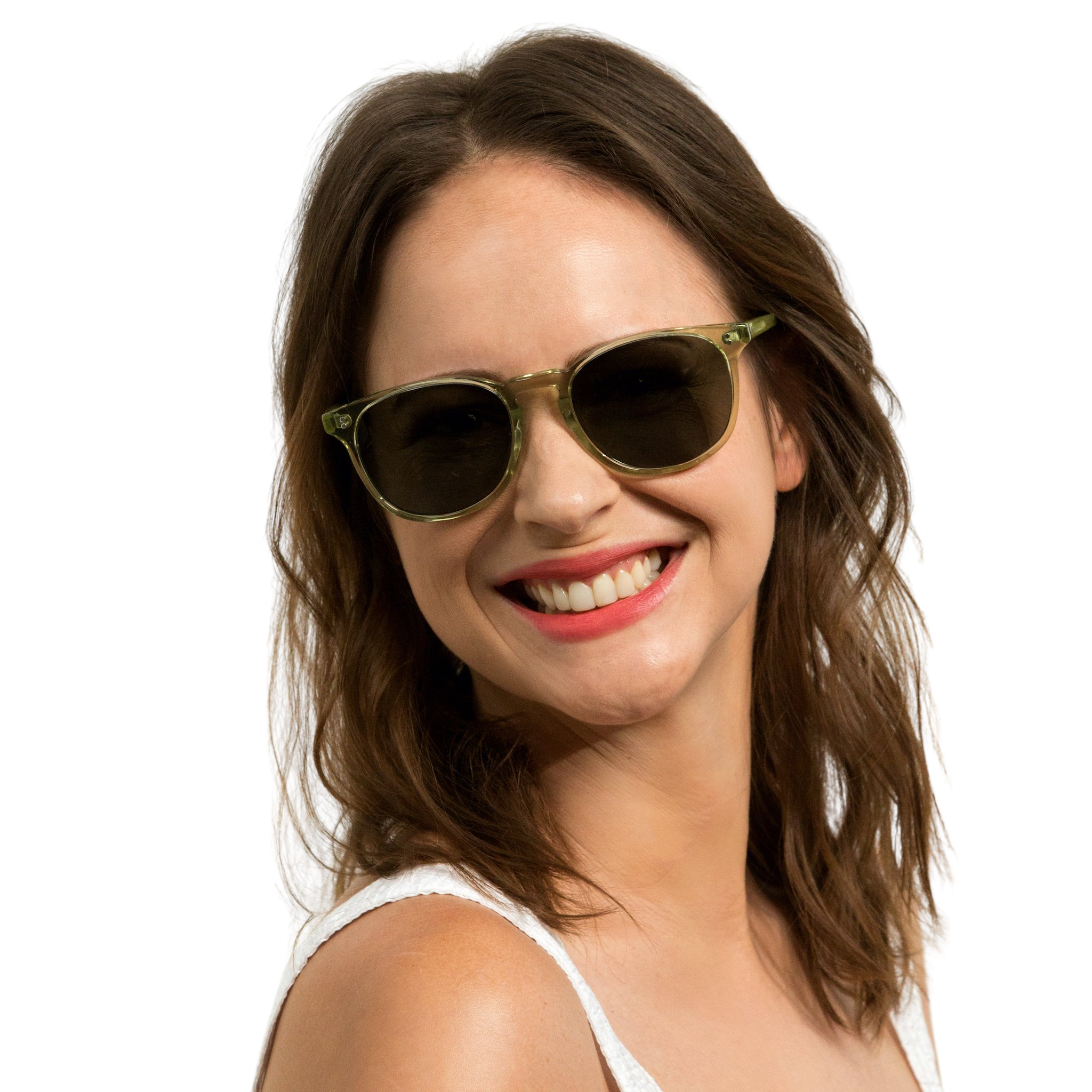 Rocket MTO P3 Classic Sencha Crystal & Leaf with Green Polarized Lenses (Tortoise Returns)