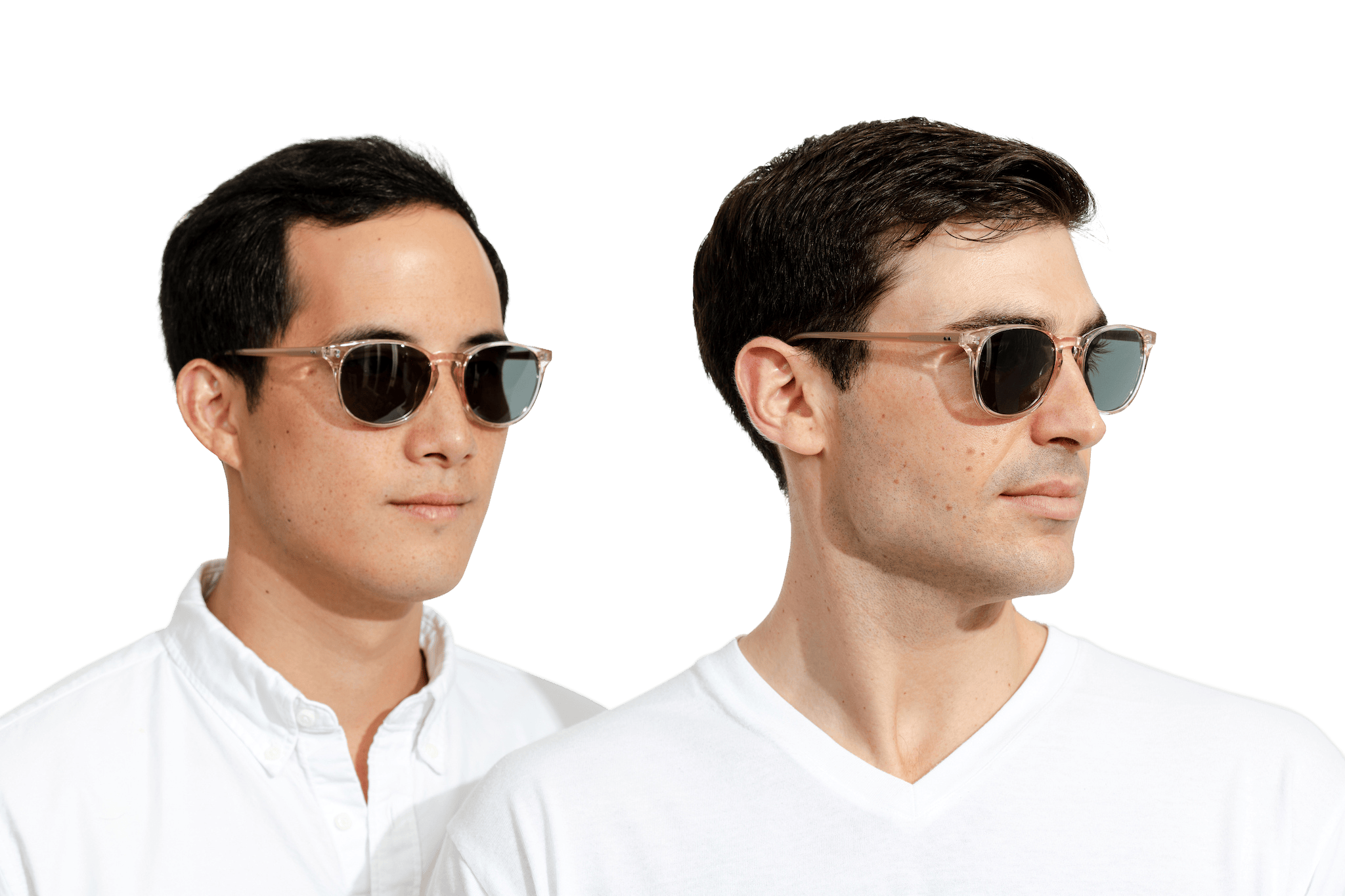 Rocket MTO P3 Classic Rose-Tinted Crystal & Blush with Brown Polarized Lenses (Crystal Strikes Back)