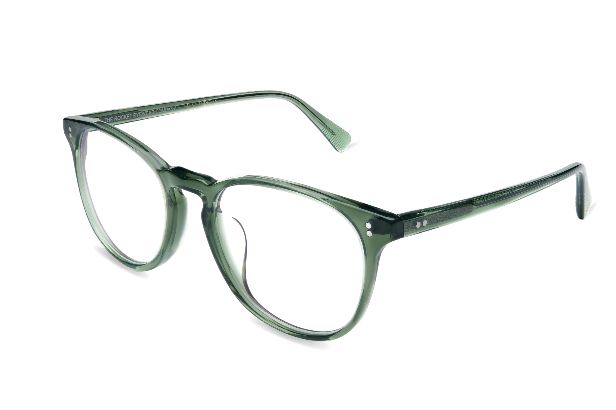 Rocket MTO P3 Classic Hunter Green Clear Glasses (Launch Edition)