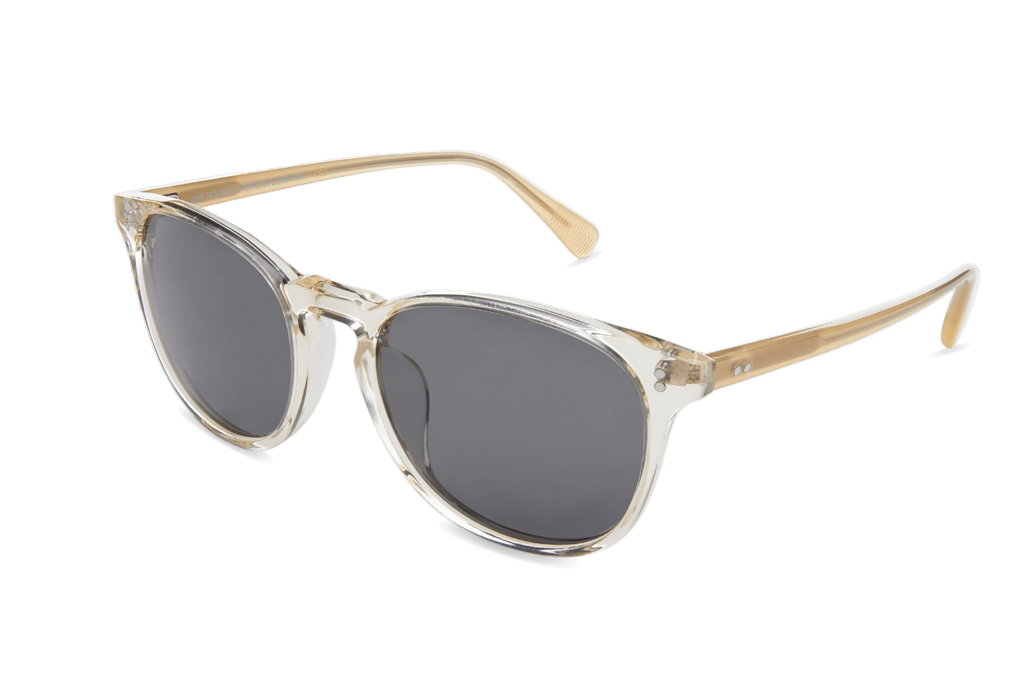 Rocket MTO P3 Classic Aiyu Jelly Crystal & Kombucha with Grey Polarized Lenses (Crystal Strikes Back)