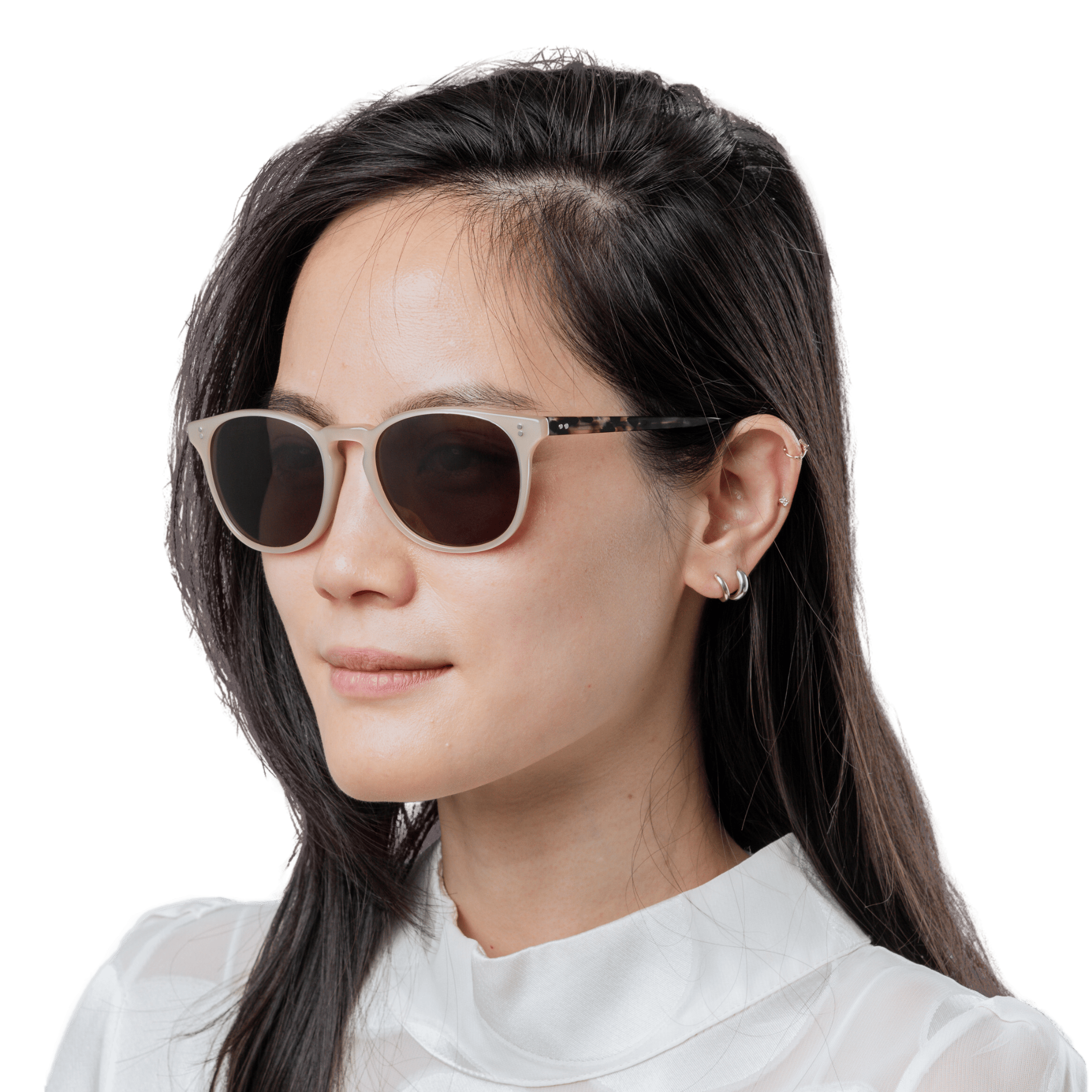 Rocket MTO P3 Classic Mother's Pearl & Chin Chow Tortoise with Brown Polarized Lenses (Tortoise and Crystal)