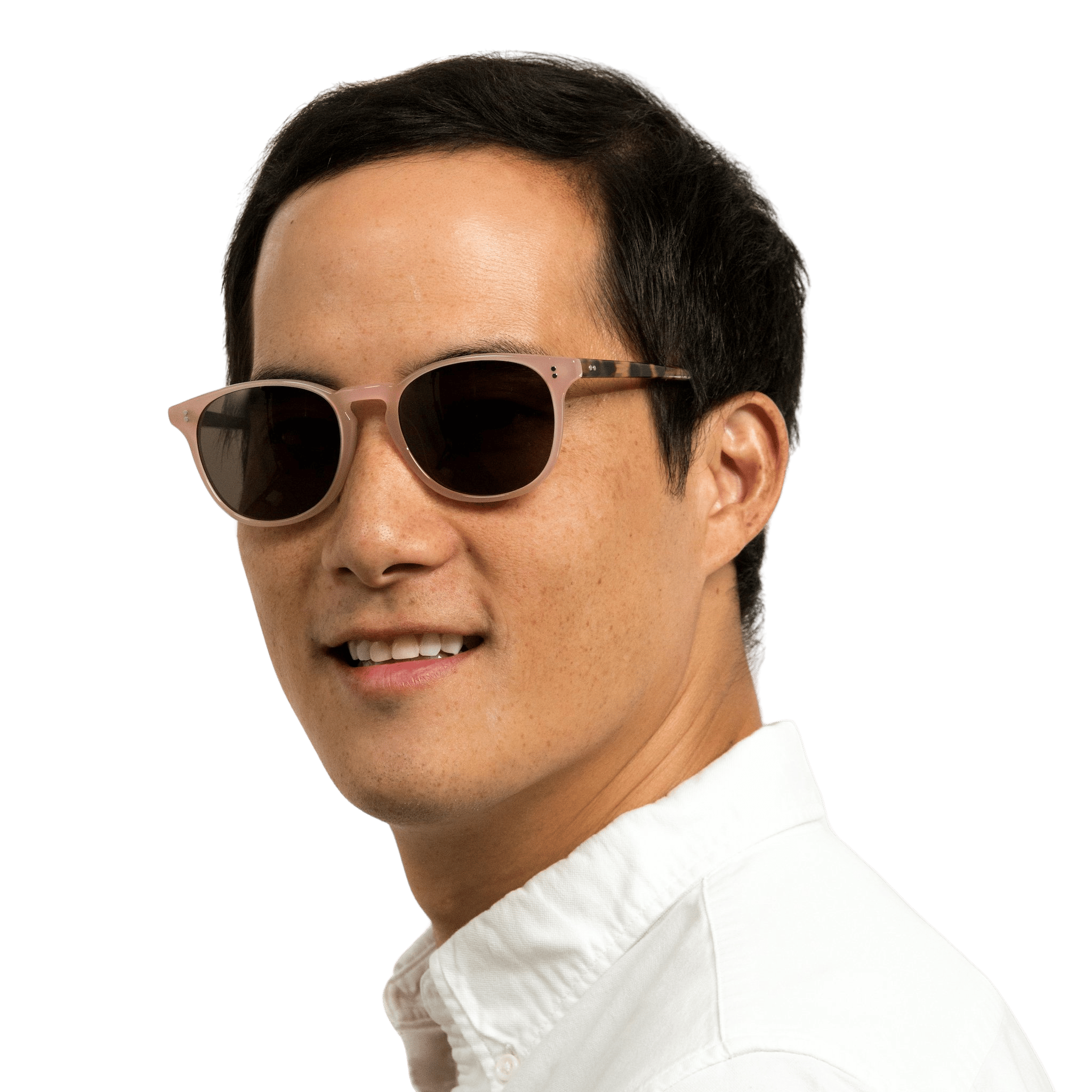 Rocket MTO P3 Classic Dusty Pink & Fawn Tortoise with Brown Polarized Lenses (Tortoise Returns)