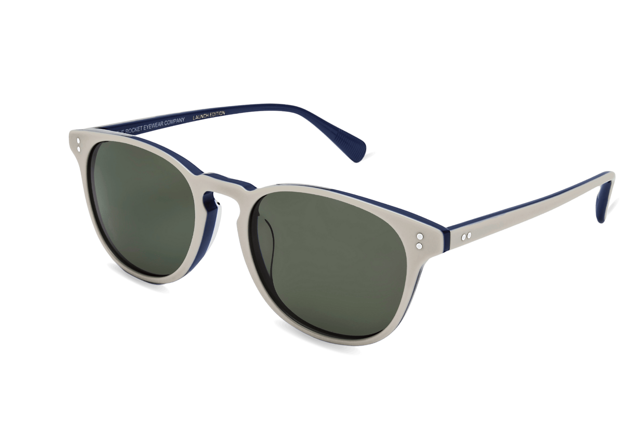 Rocket MTO P3 Classic Ivory/Navy with Green Polarized Lenses (Launch Edition)