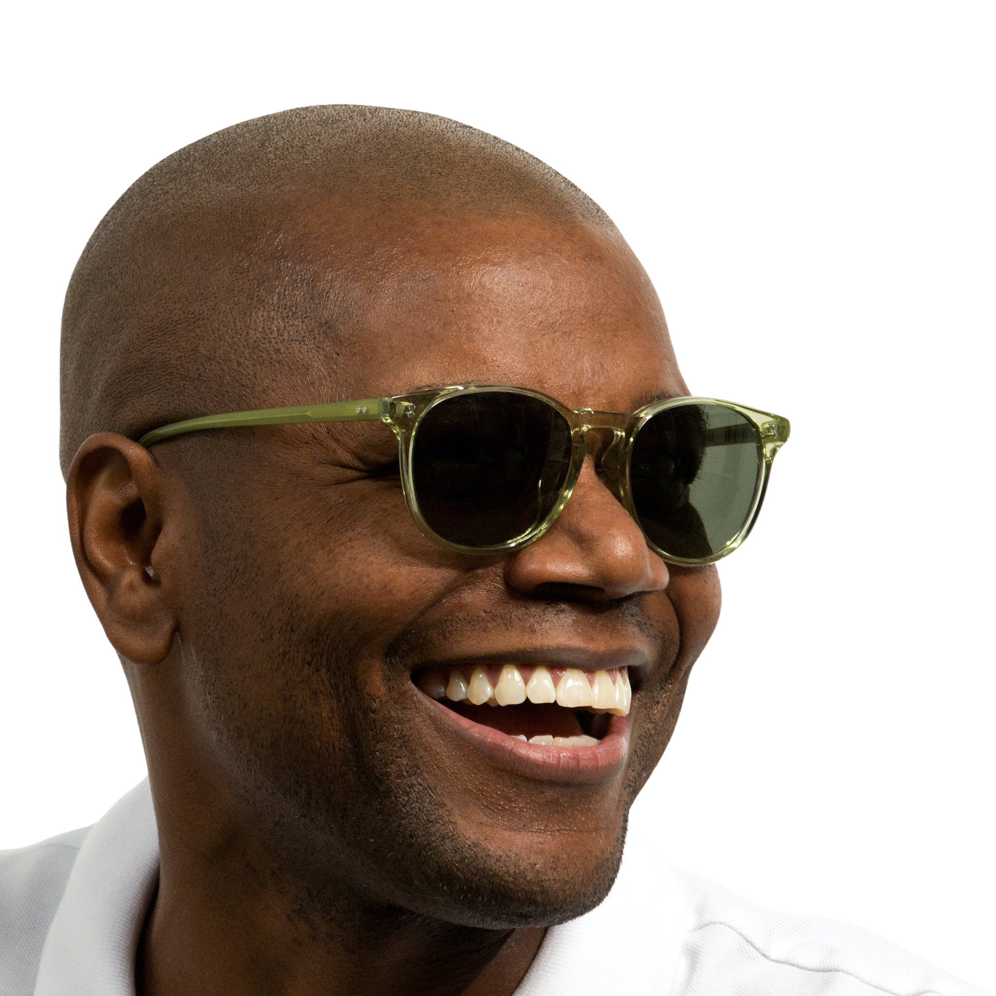 Rocket MTO P3 Classic Sencha Crystal & Leaf with Green Polarized Lenses (Tortoise Returns)