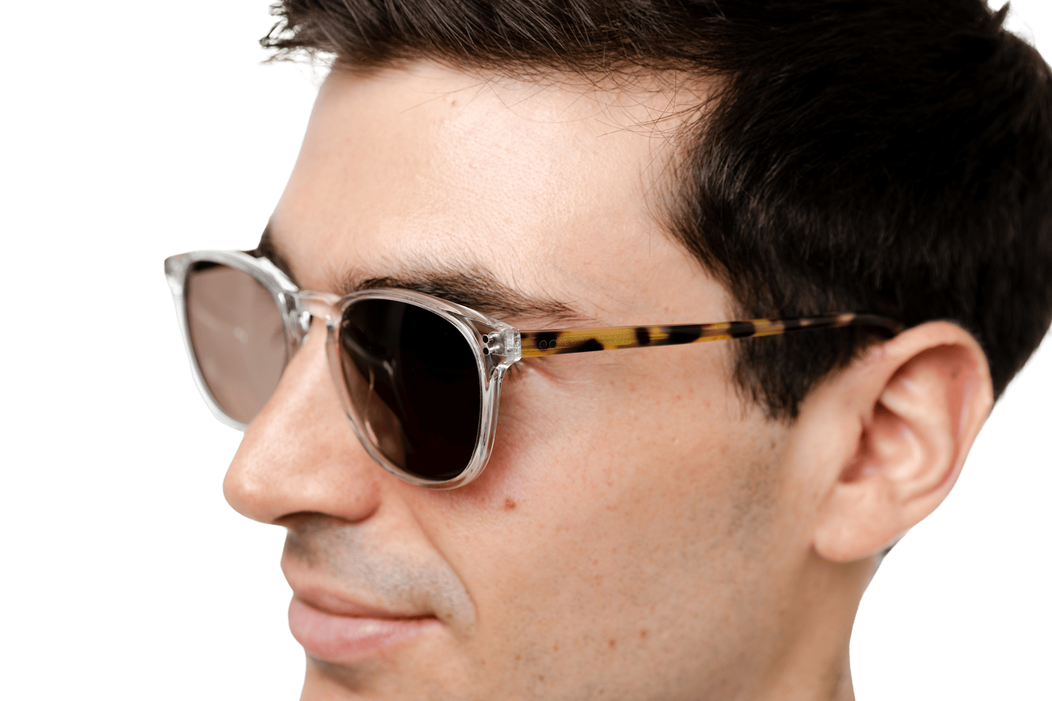 Rocket MTO P3 Classic Crystal & Blonde Tortoise with Brown Polarized Lenses (Tortoise and Crystal)