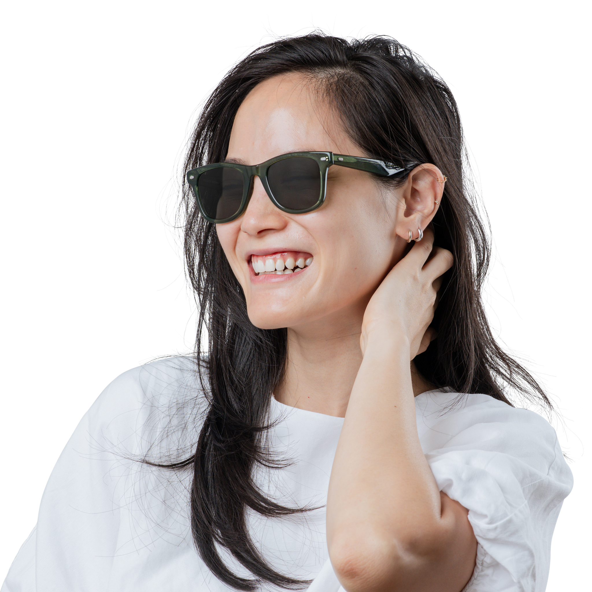 Rocket Eyewear SPT 2 Classic Hunter Green Clear with Green Polarized Lenses (Limited Edition)