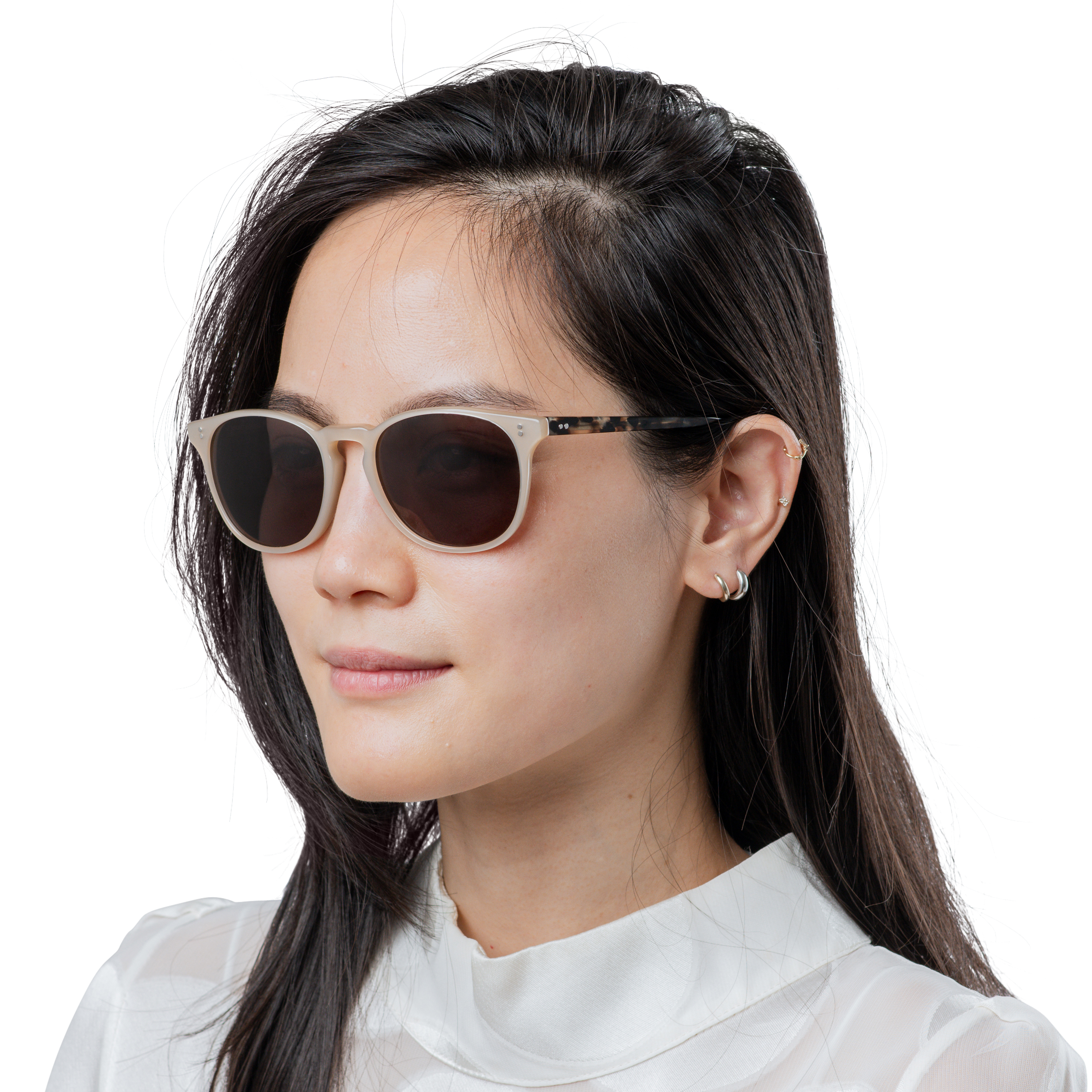 Rocket MTO P3 Classic Mother's Pearl & Chin Chow Tortoise with Brown Polarized Lenses (Tortoise and Crystal)