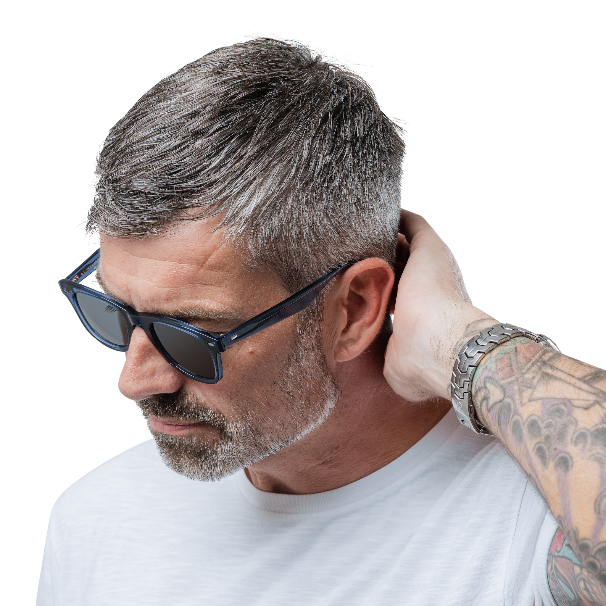 Rocket Eyewear SPT 2 Classic Raw Denim Crystal with Grey Polarized Lenses (Limited Edition)