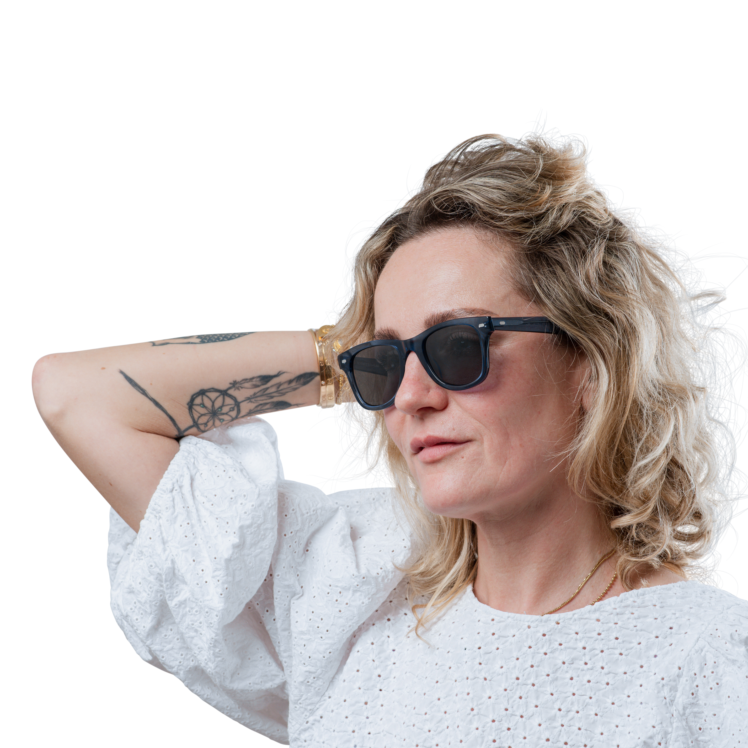 Rocket Eyewear SPT 2 Classic Raw Denim Crystal with Grey Polarized Lenses (Limited Edition)