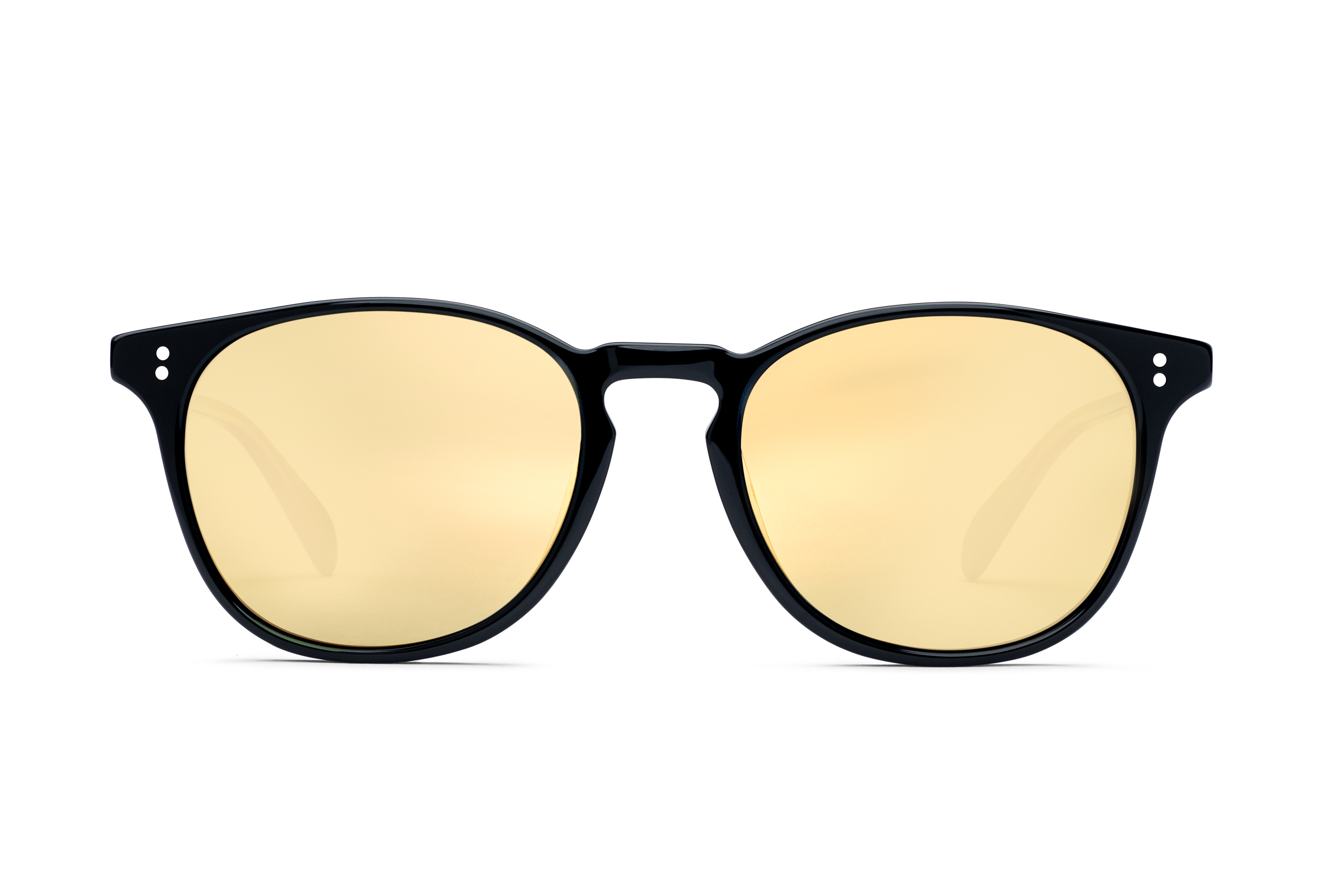 Rocket Eyewear MTO P3 Classic Jet Black with Gold Mirrored Polarized Lenses