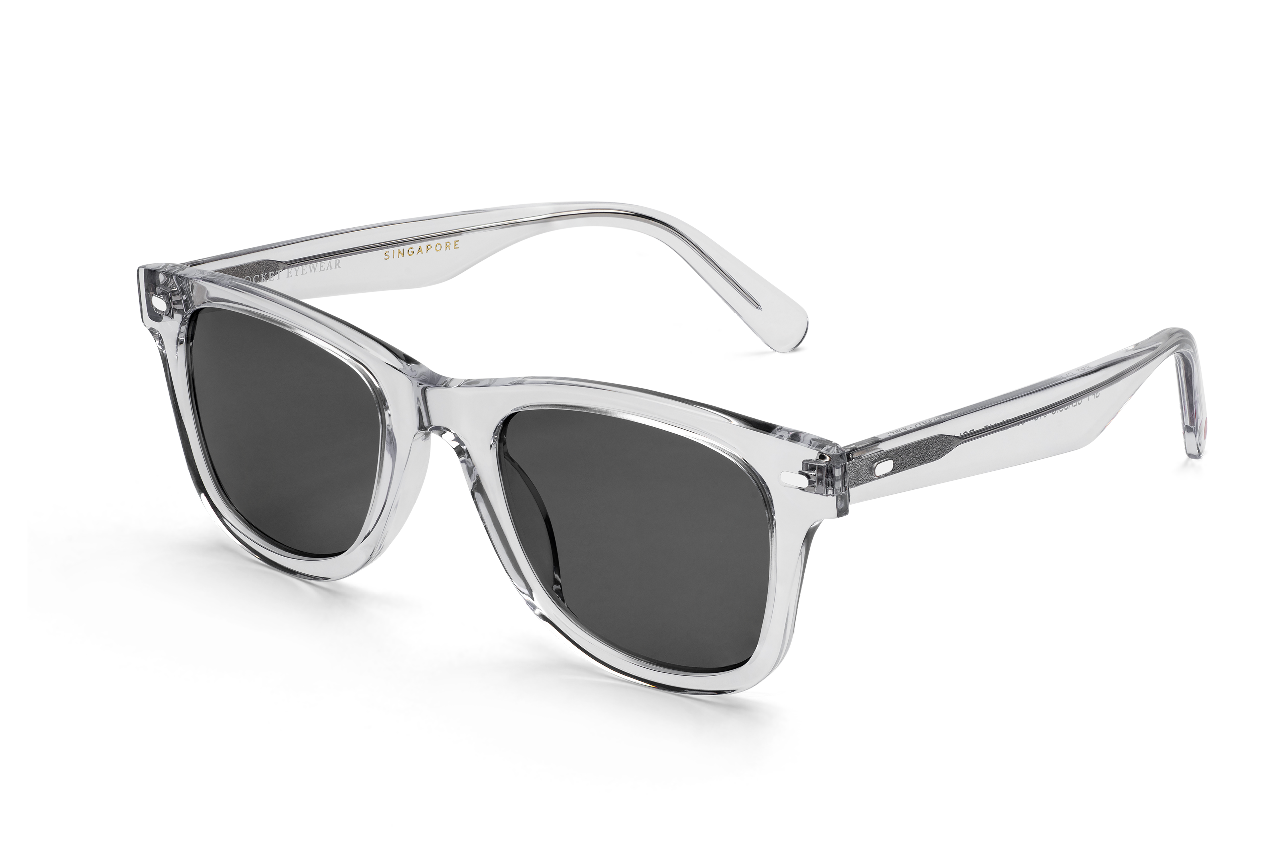 Rocket Eyewear SPT 2 Classic Crystal with Grey Polarized Lenses (Limited Edition)