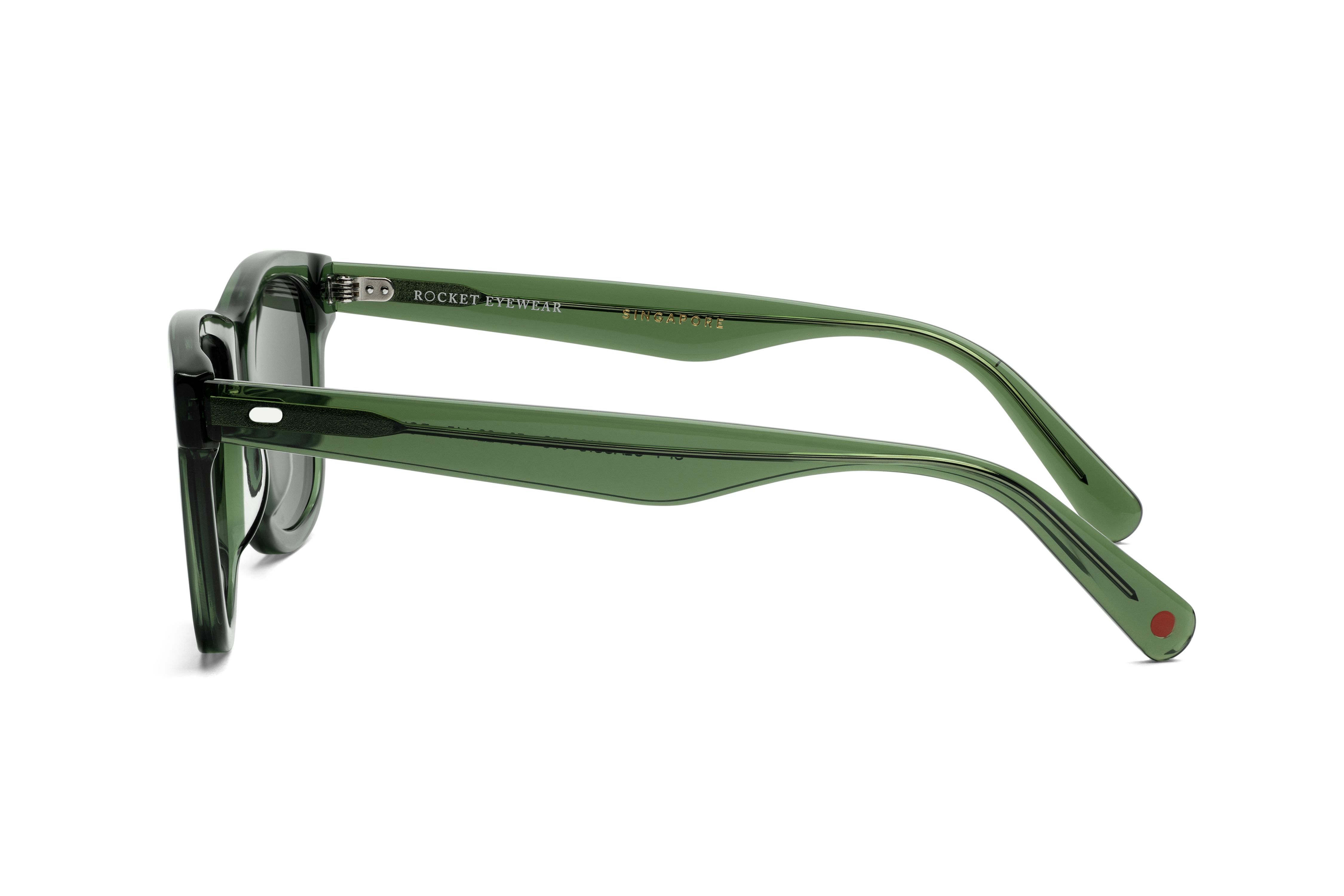 Rocket Eyewear SPT 2 Classic Hunter Green Clear with Green Polarized Lenses (Limited Edition)