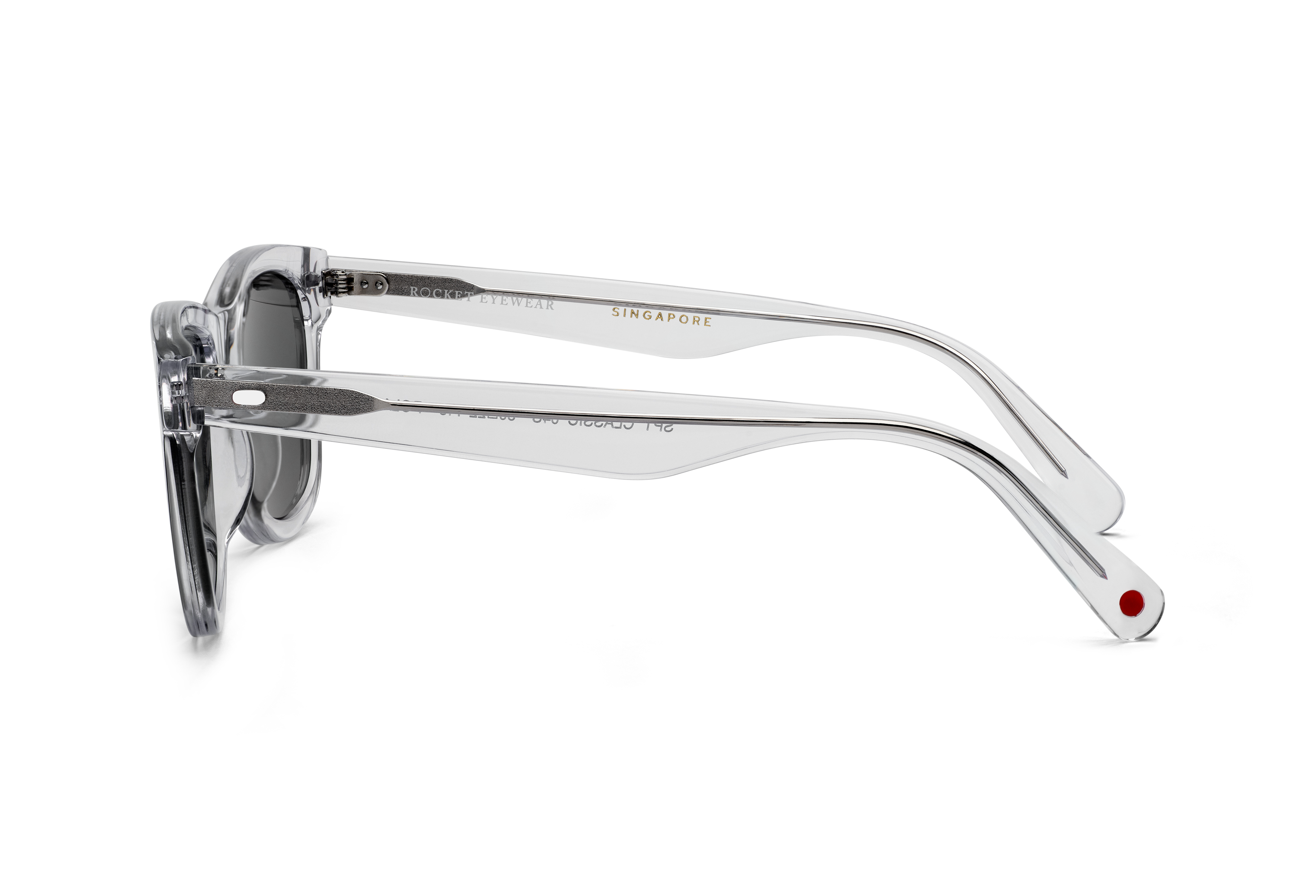 Rocket Eyewear SPT 2 Classic Crystal with Grey Polarized Lenses (Limited Edition)