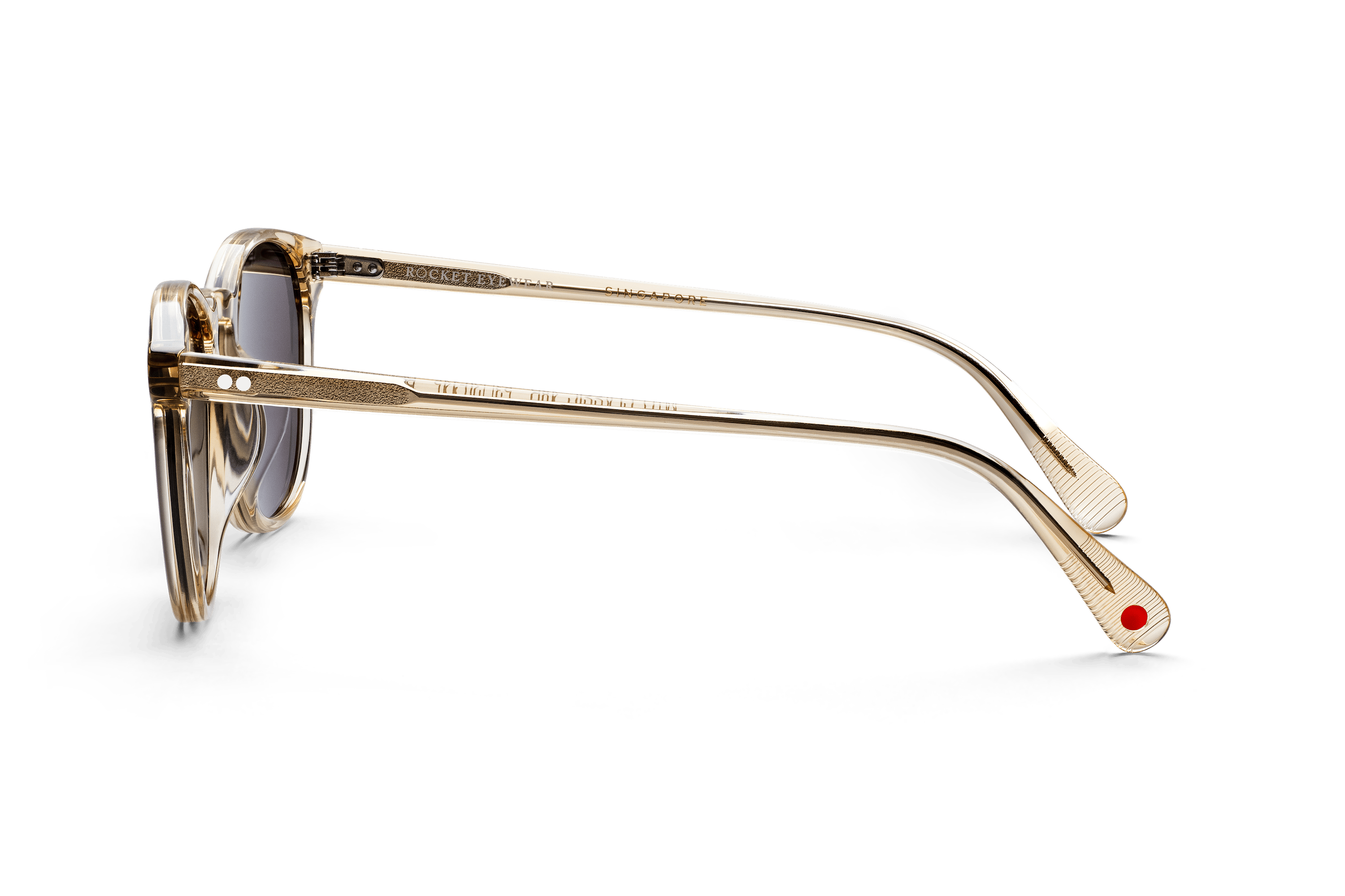 Rocket MTO P3 Classic Gold Crystal with Brown Polarized Lenses