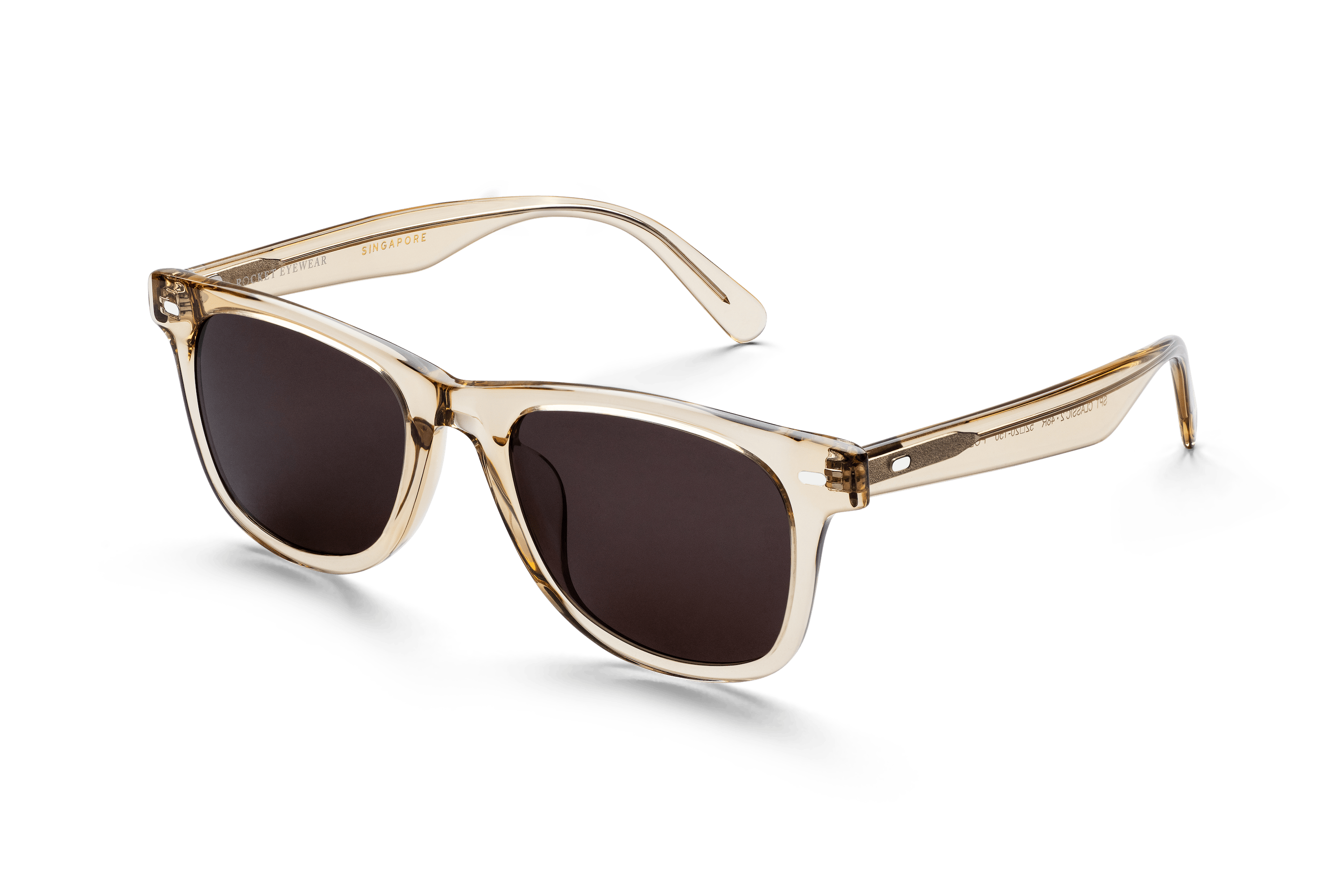 Rocket Eyewear SPT 2 Classic Gold Crystal with Brown Polarized Lenses