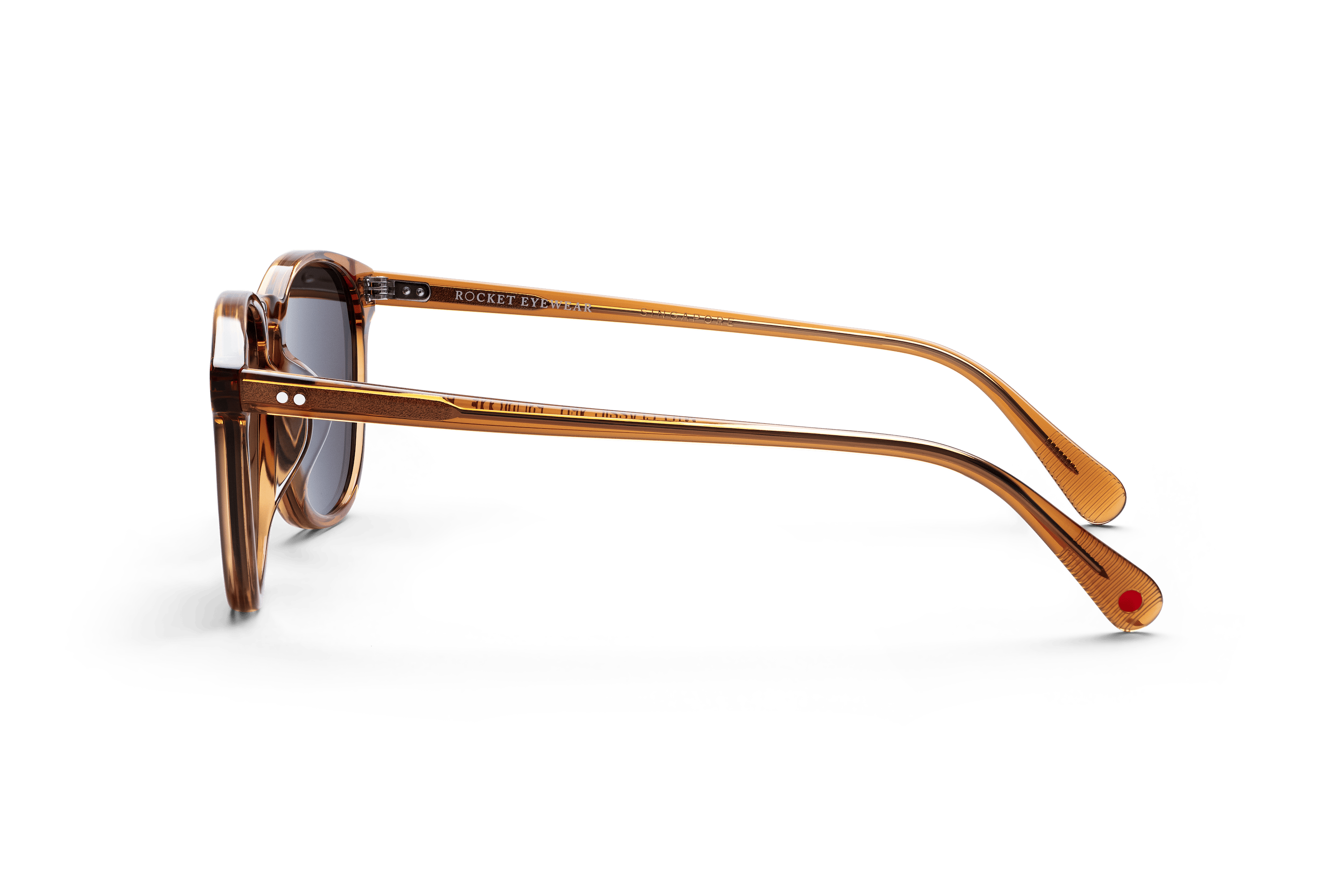 Rocket MTO P3 Classic Burnt Orange Crystal with Brown Polarized Lenses