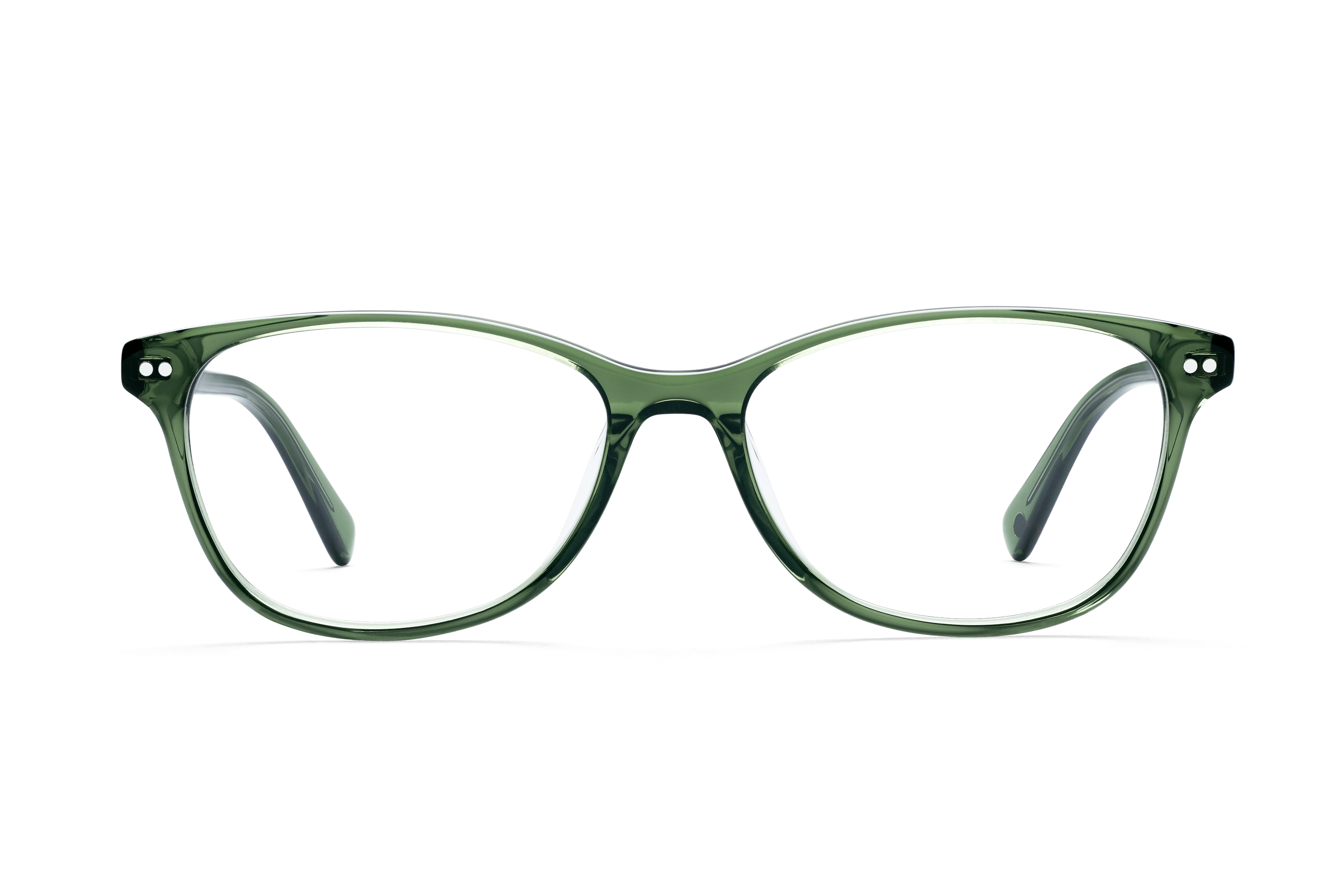 TJZ Classic Hunter Green Clear Glasses