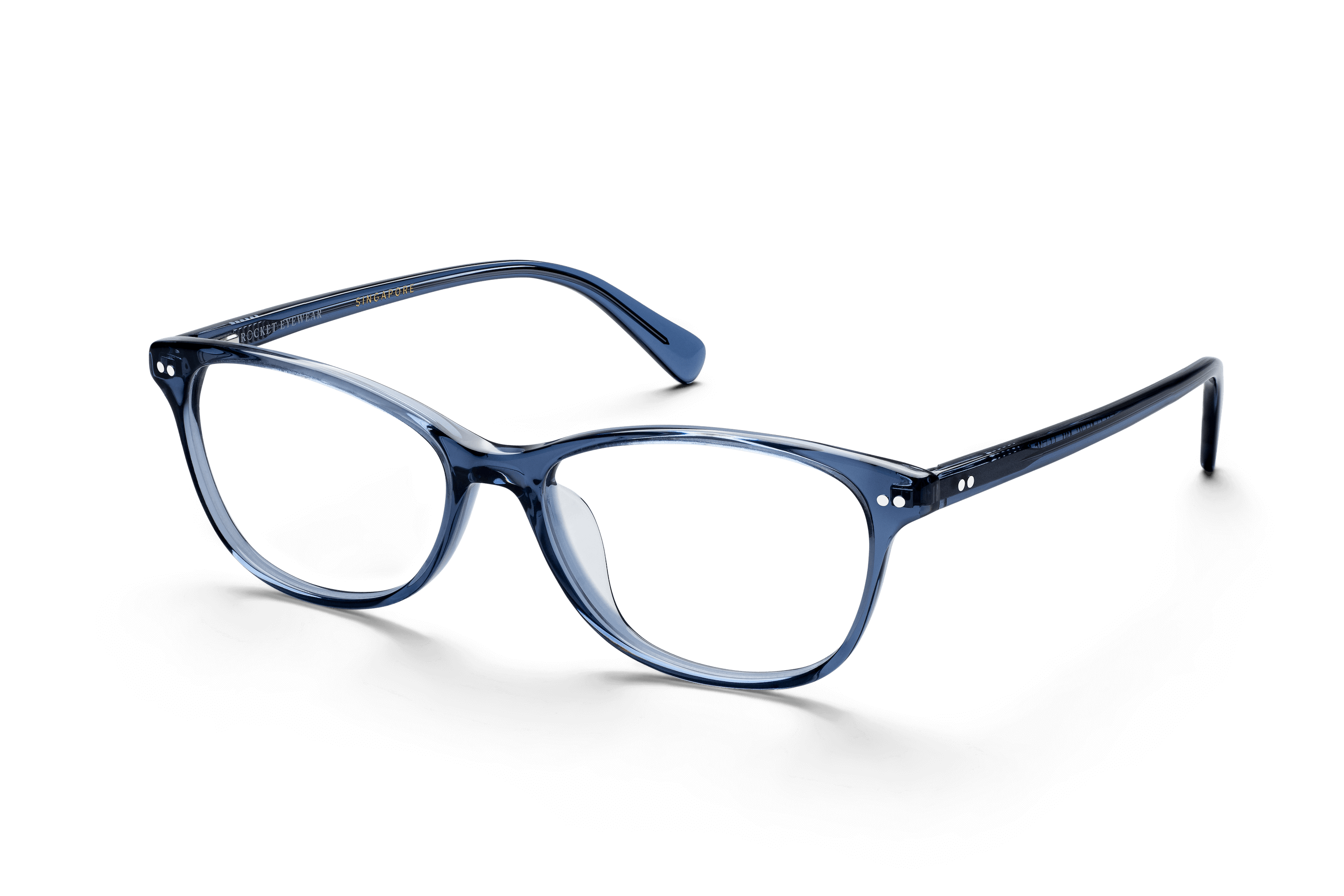 TJZ Classic Raw Denim Crystal Glasses