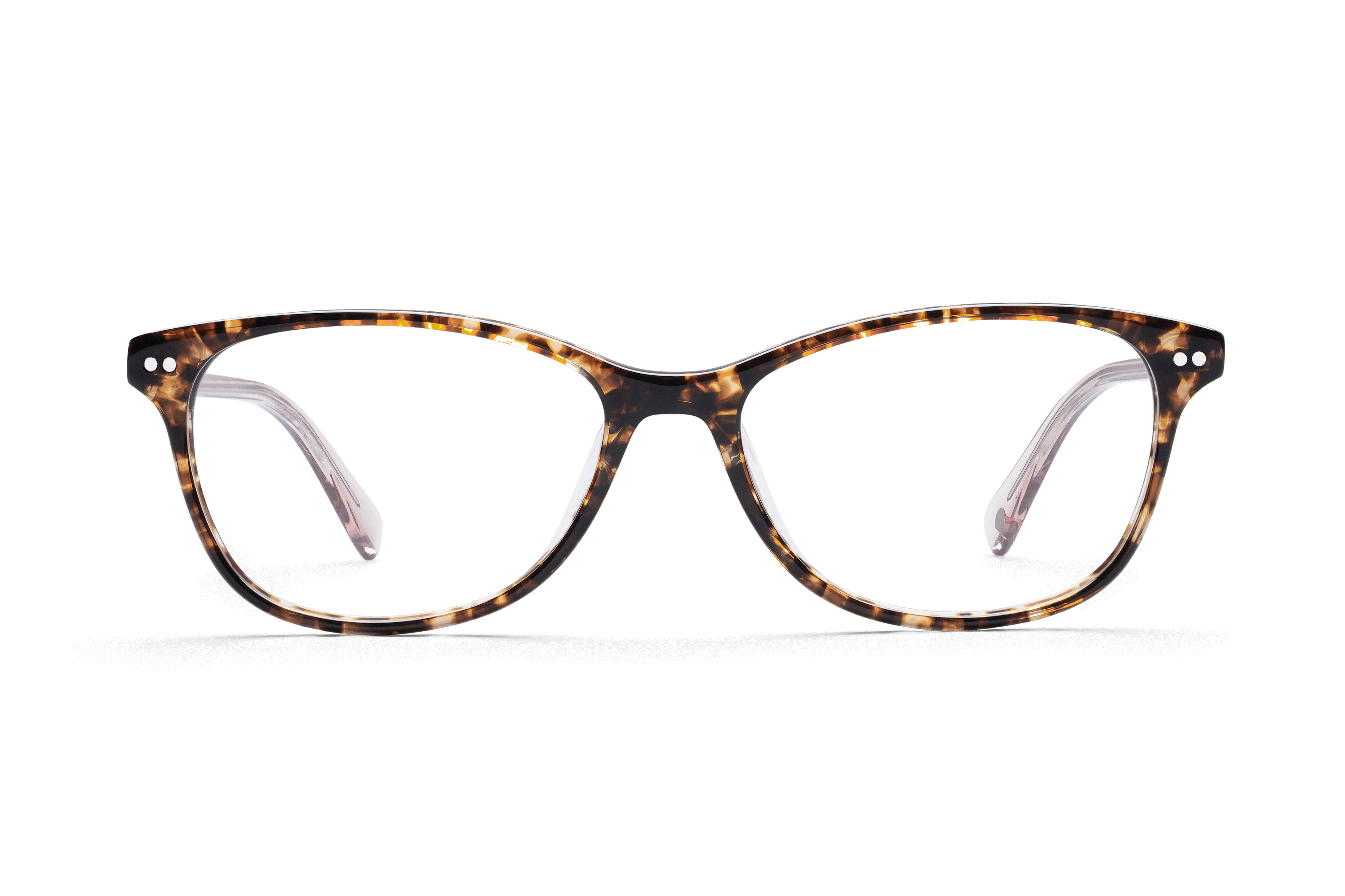 TJZ Classic Caviar Tortoise & Rosé Glasses