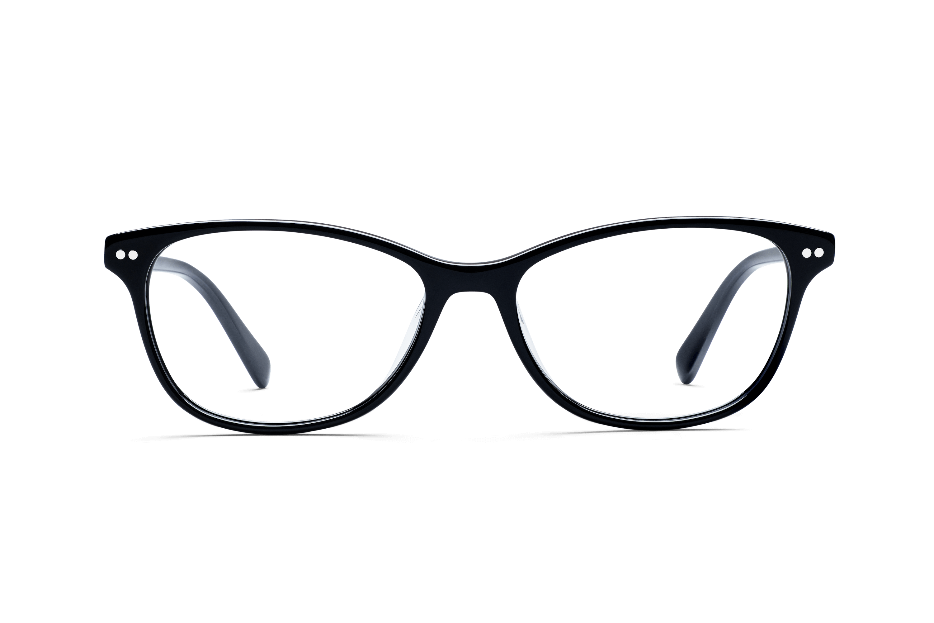 TJZ Classic Jet Black Glasses