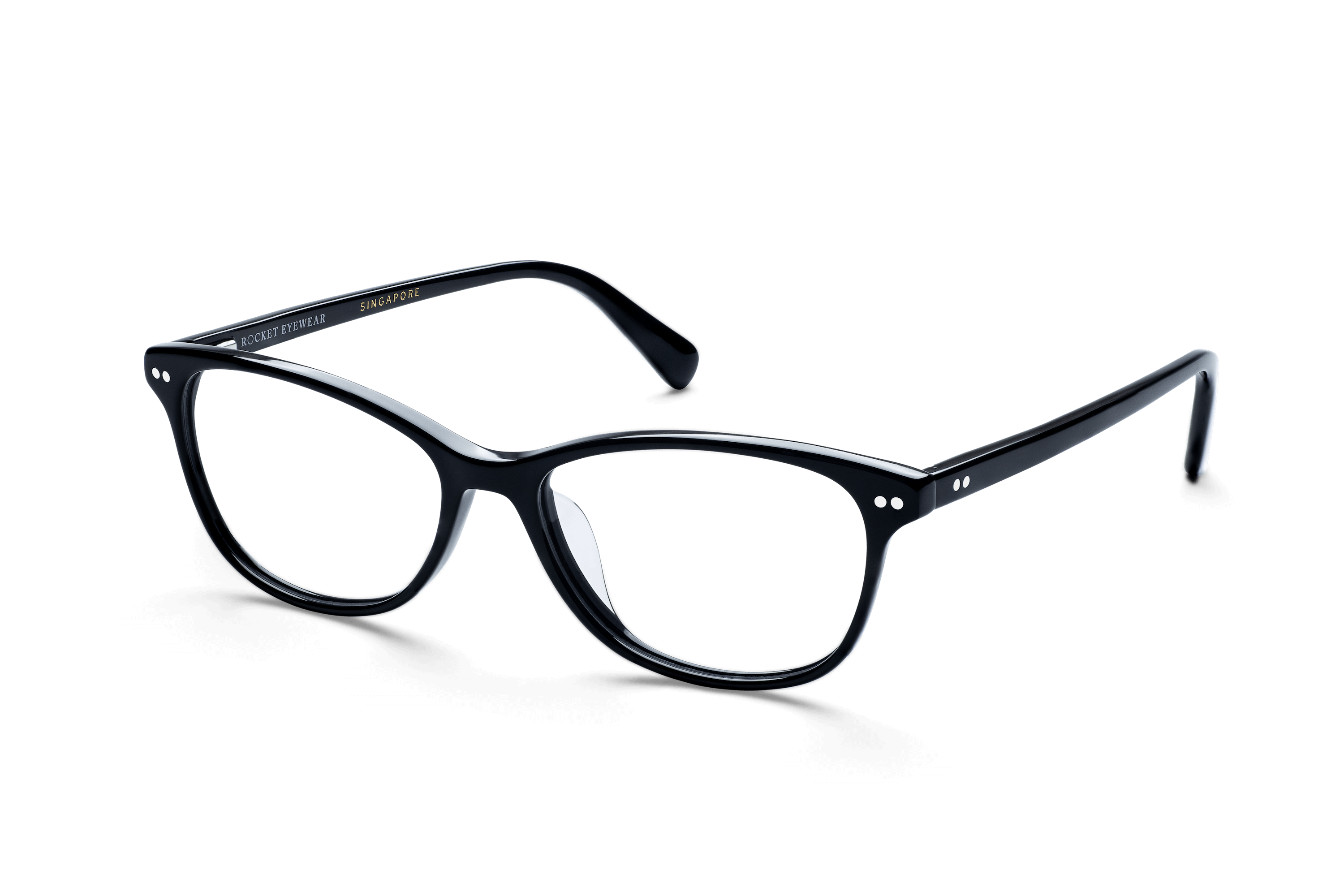 TJZ Classic Jet Black Glasses