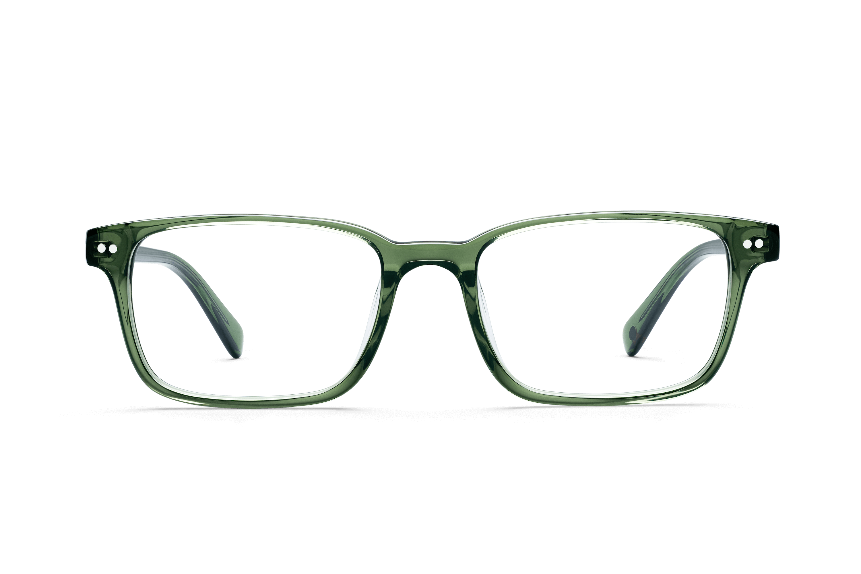 OEP Classic Hunter Green Clear Glasses