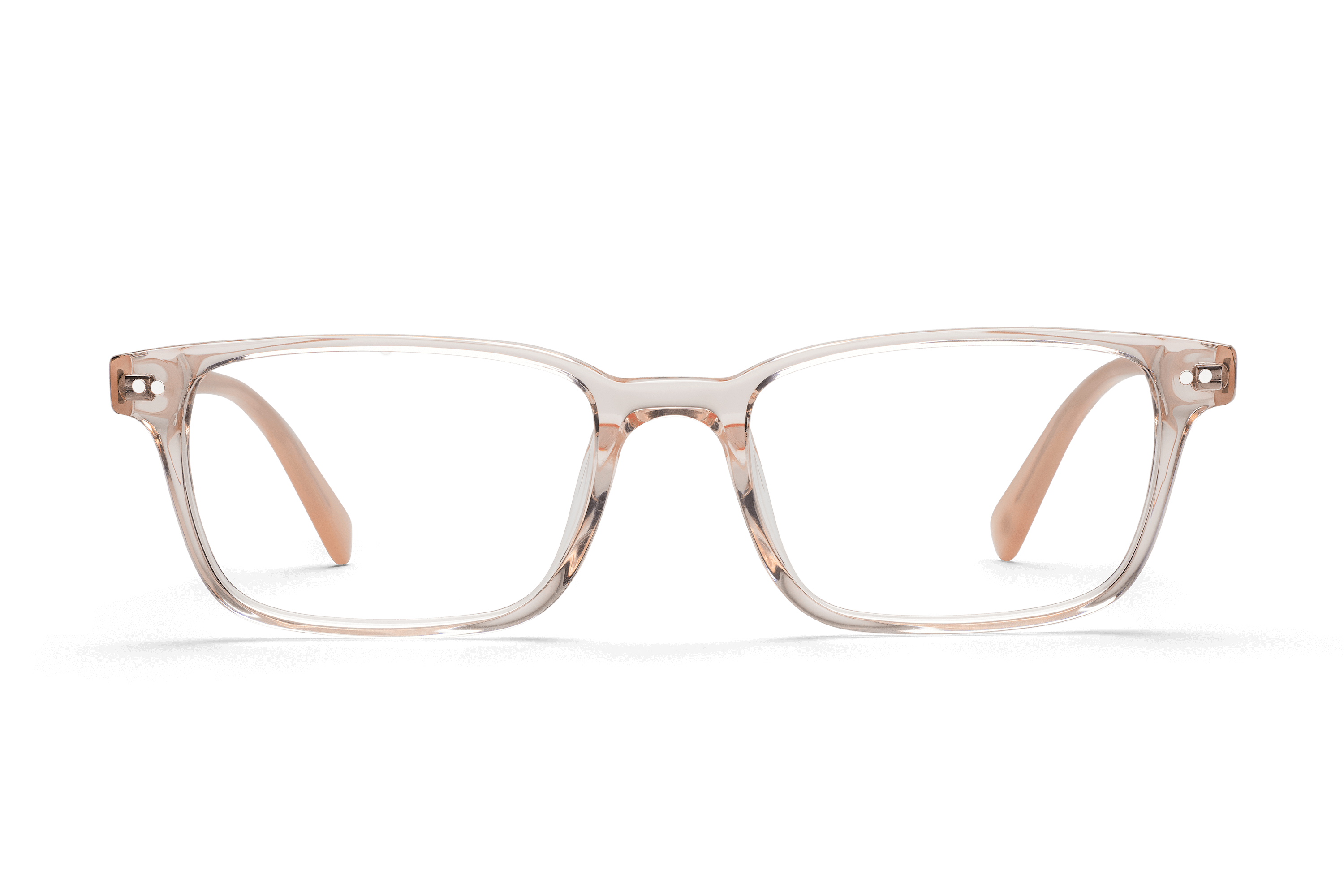 OEP Classic Rose-Tinted Crystal & Blush Glasses