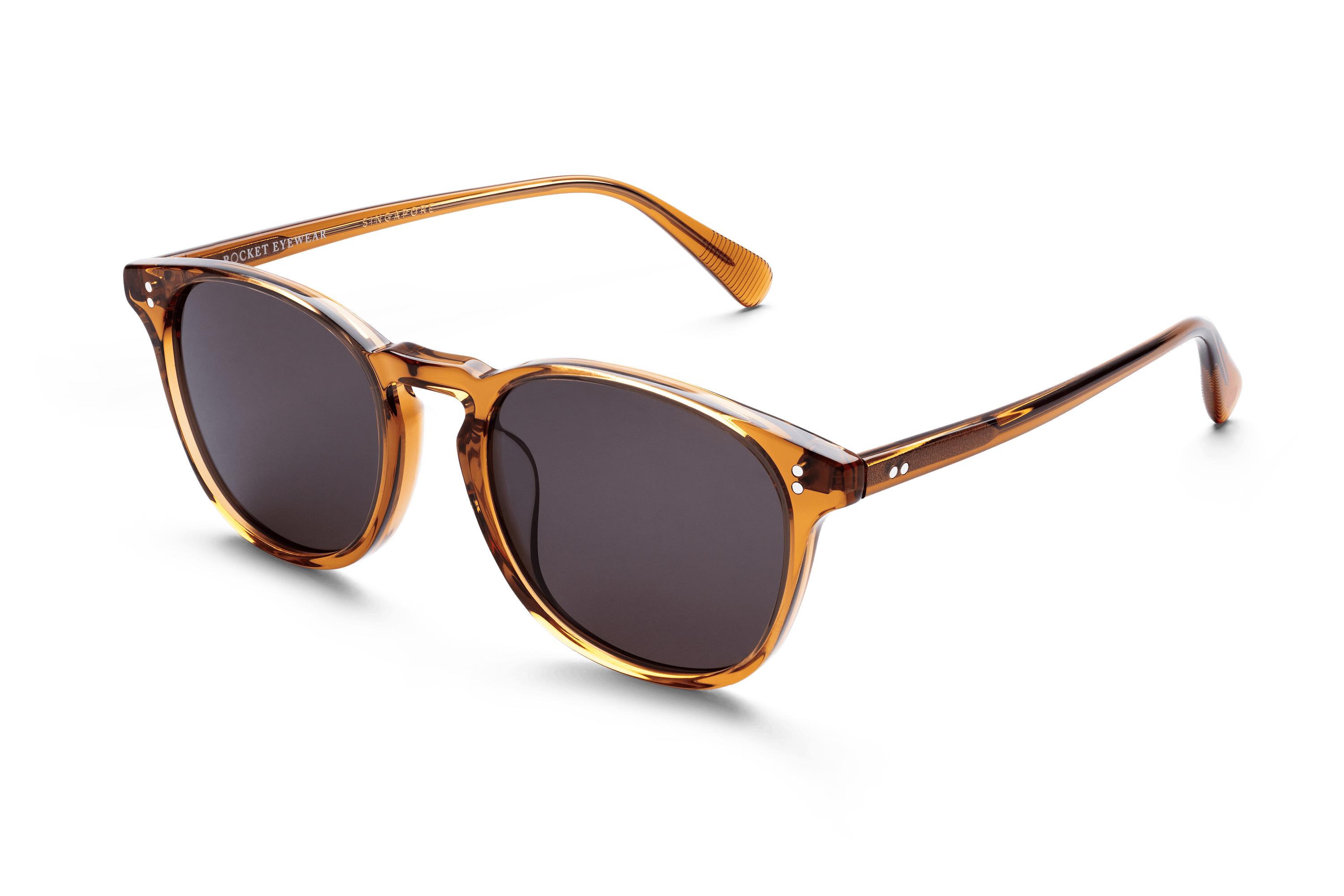 Rocket MTO P3 Classic Burnt Orange Crystal with Brown Polarized Lenses