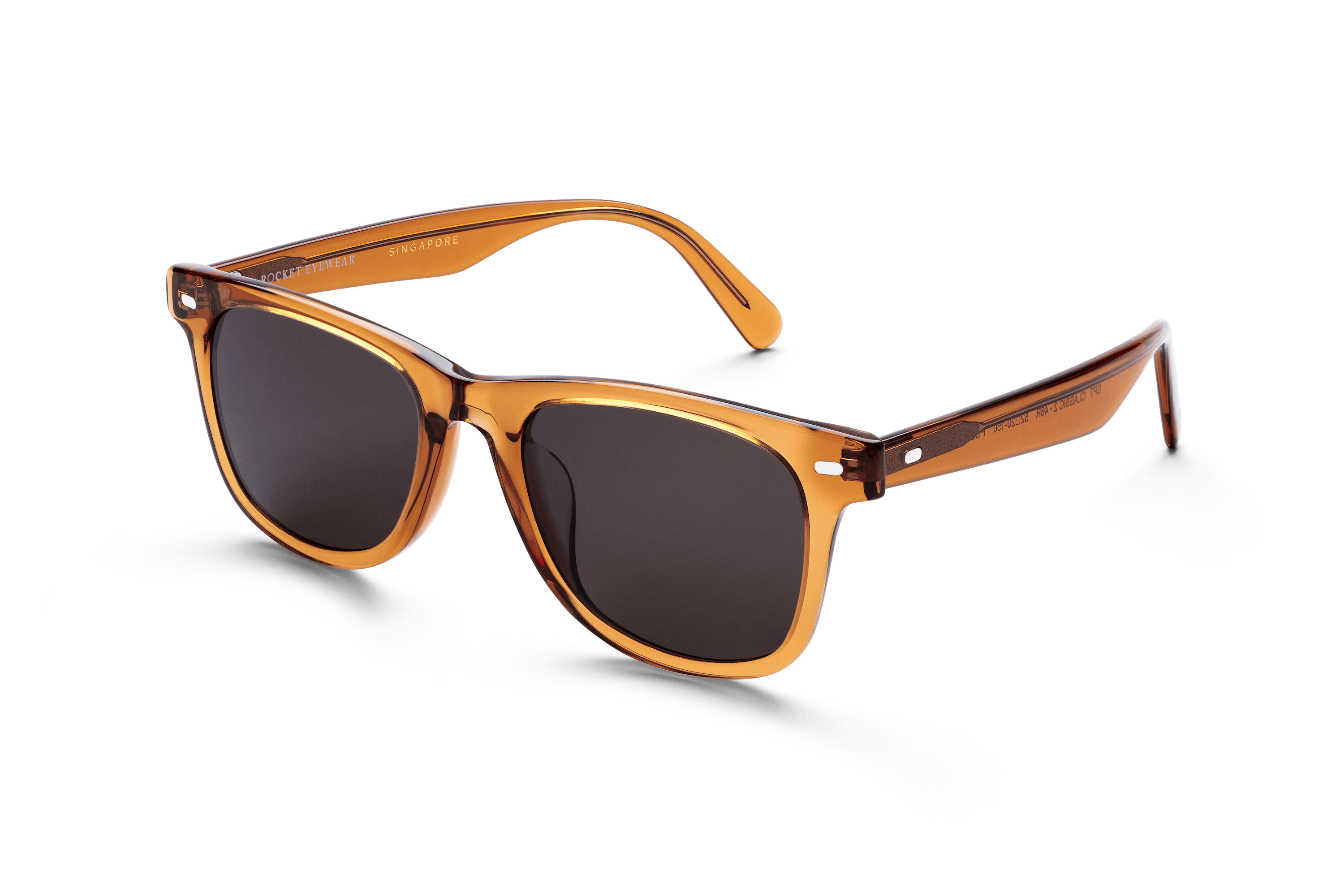 Rocket Eyewear SPT 2 Classic Burnt Orange Crystal with Brown Polarized Lenses