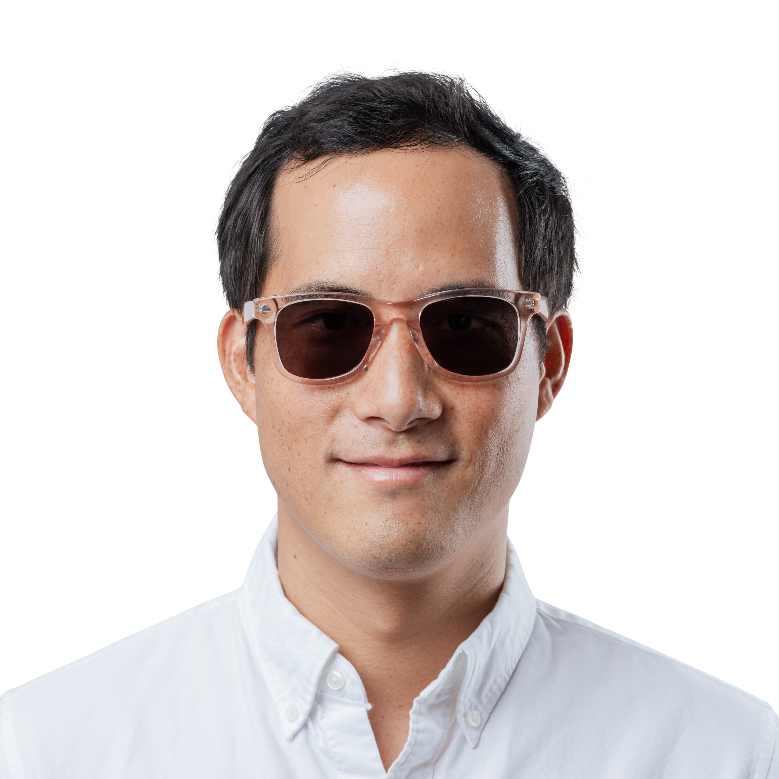 Rocket Eyewear SPT 2 Classic Rose-Tinted Crystal & Blush with Brown Polarized Lenses (Limited Edition)