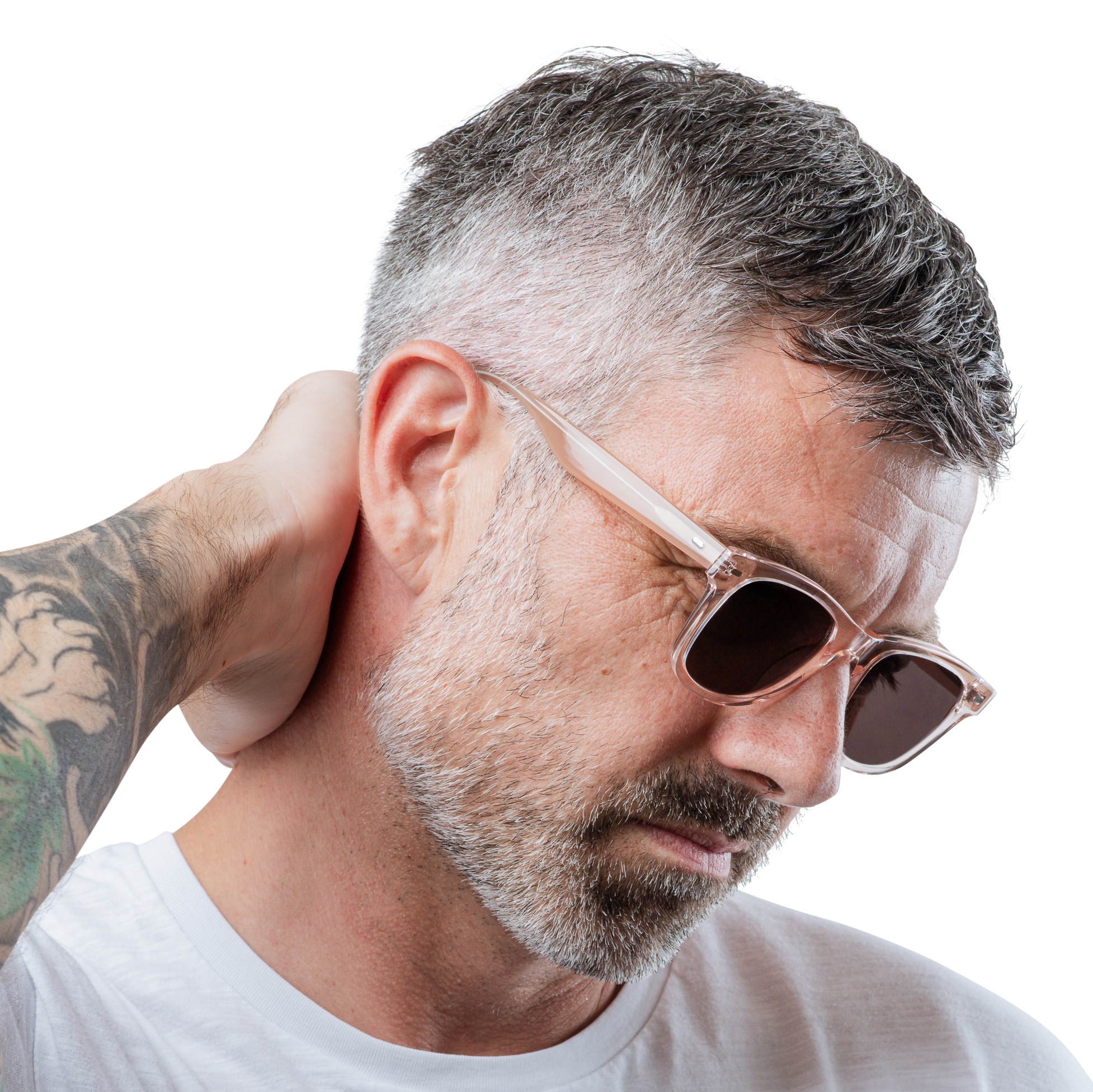 Rocket Eyewear SPT 2 Classic Rose-Tinted Crystal & Blush with Brown Polarized Lenses (Limited Edition)