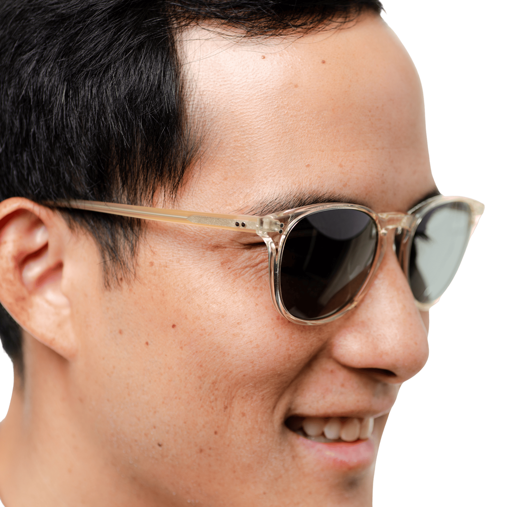 Rocket MTO P3 Classic Aiyu Jelly Crystal & Kombucha with Grey Polarized Lenses (Crystal Strikes Back)