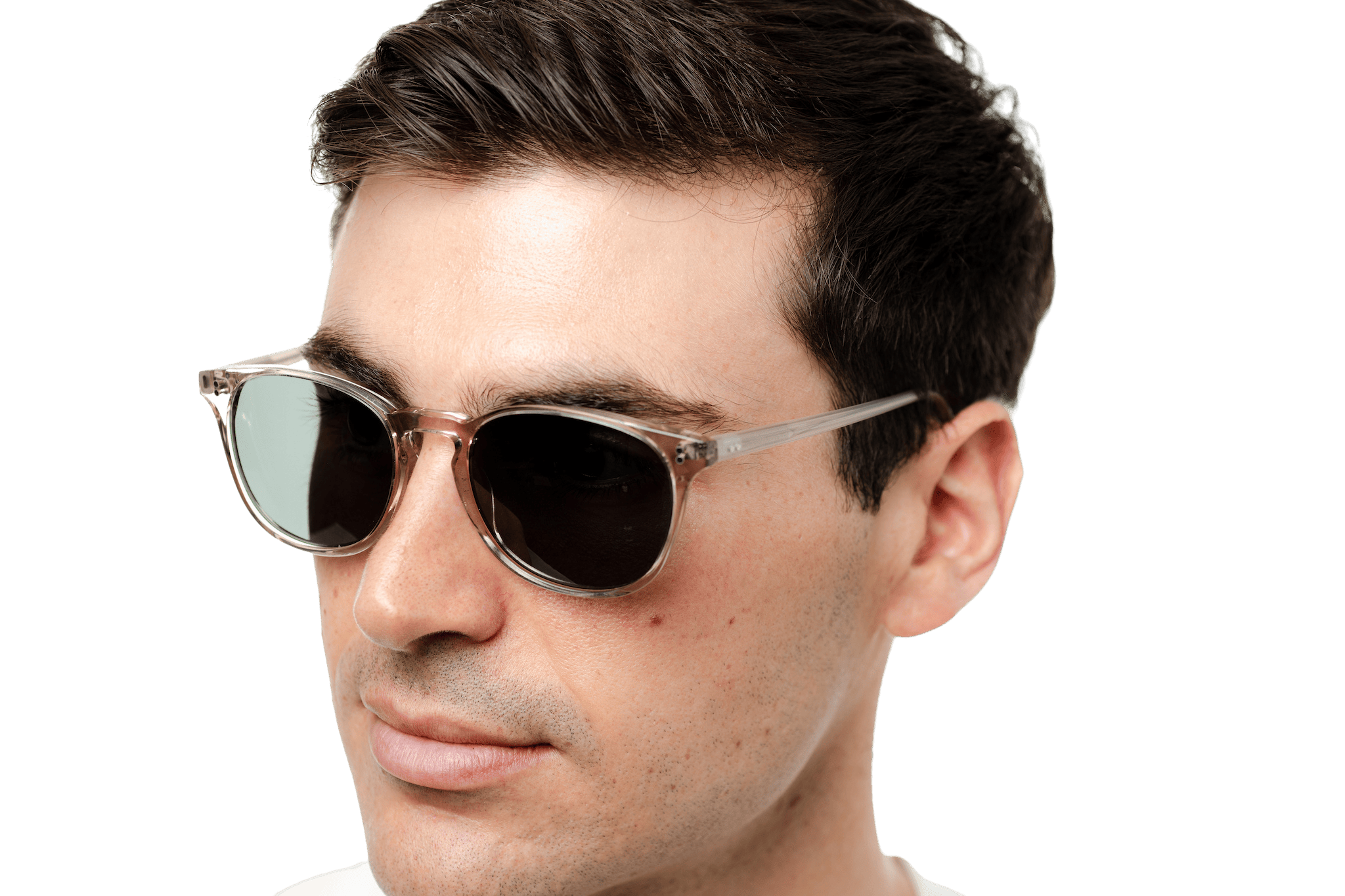 Rocket MTO P3 Classic Smoke Crystal & Ghost with Grey Polarized Lenses (Crystal Strikes Back)