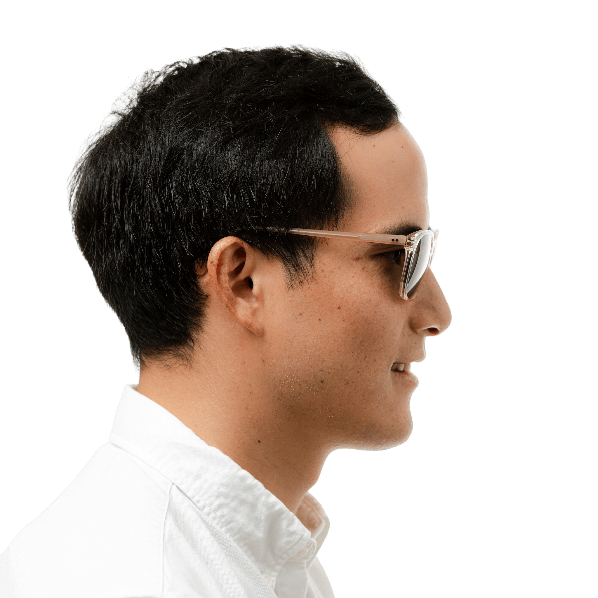 Rocket MTO P3 Classic Rose-Tinted Crystal & Blush with Brown Polarized Lenses (Crystal Strikes Back)