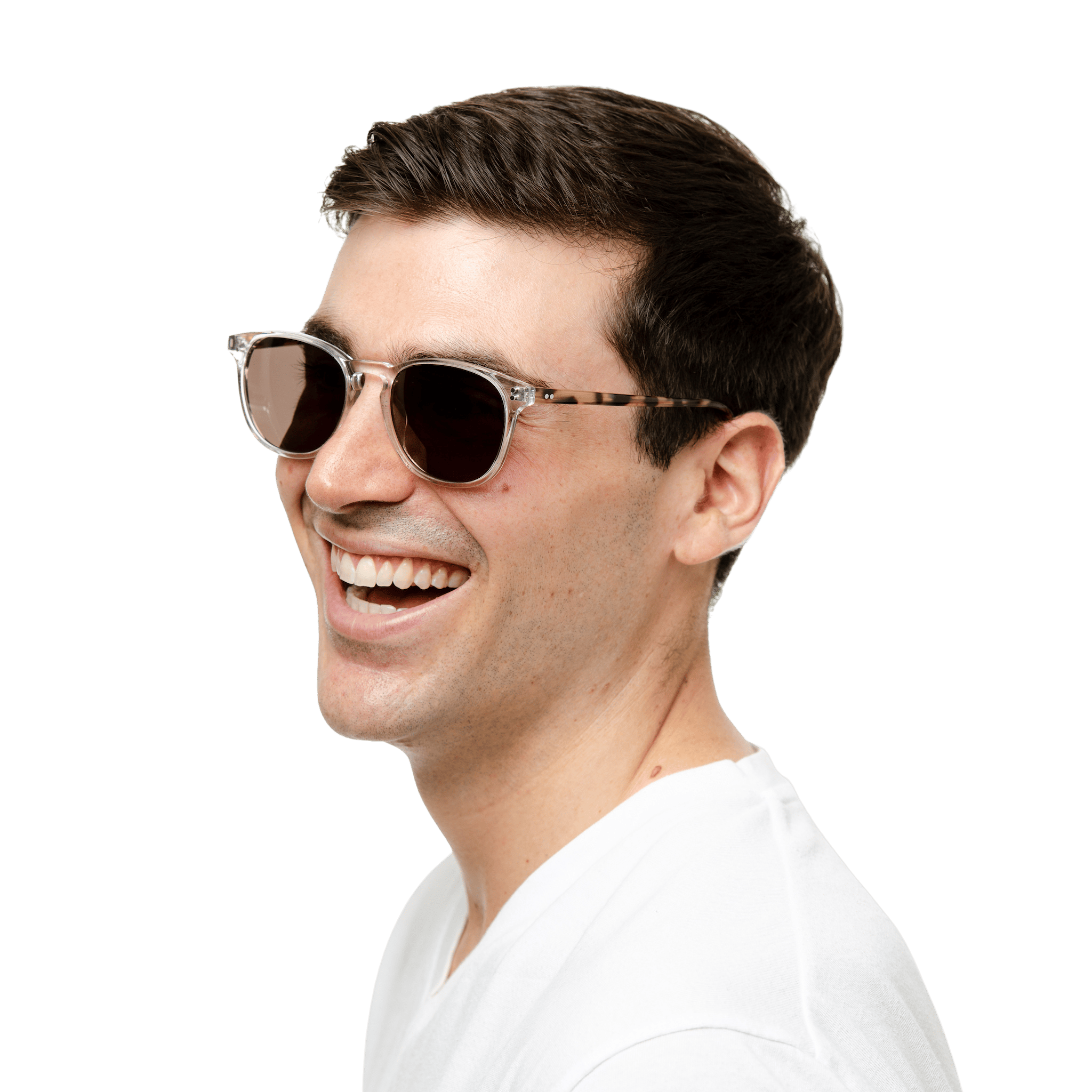 Rocket MTO P3 Classic Crystal & Blonde Tortoise with Brown Polarized Lenses (Tortoise and Crystal)