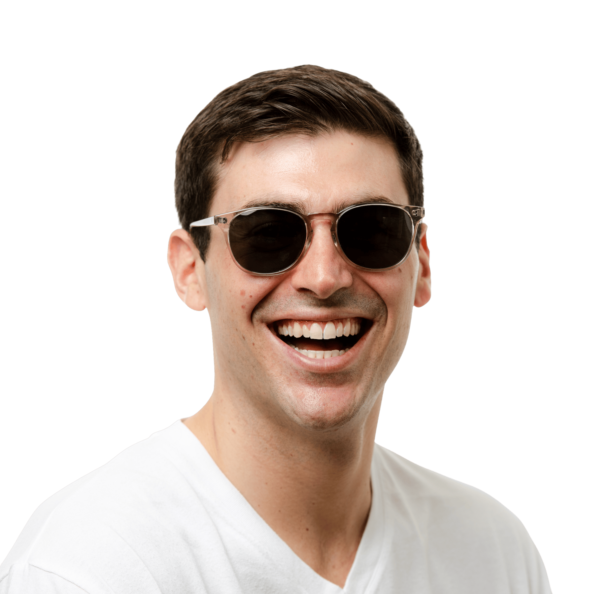 Rocket MTO P3 Classic Smoke Crystal & Ghost with Grey Polarized Lenses (Crystal Strikes Back)