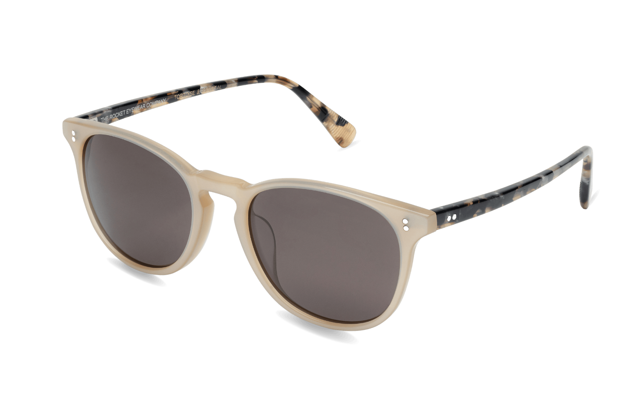 Rocket MTO P3 Classic Mother's Pearl & Chin Chow Tortoise with Brown Polarized Lenses (Tortoise and Crystal)