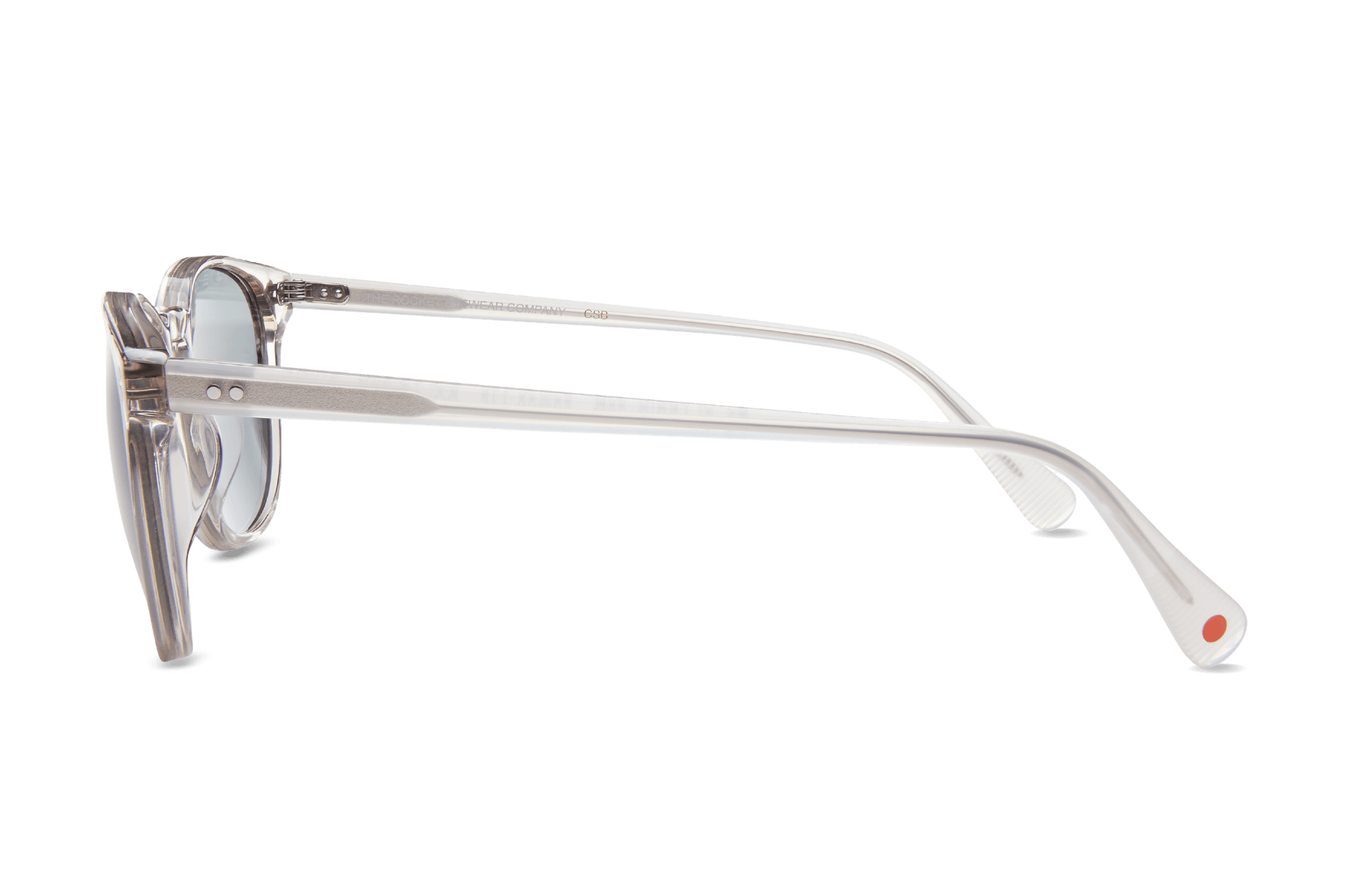 Rocket MTO P3 Classic Smoke Crystal & Ghost with Grey Polarized Lenses (Crystal Strikes Back)