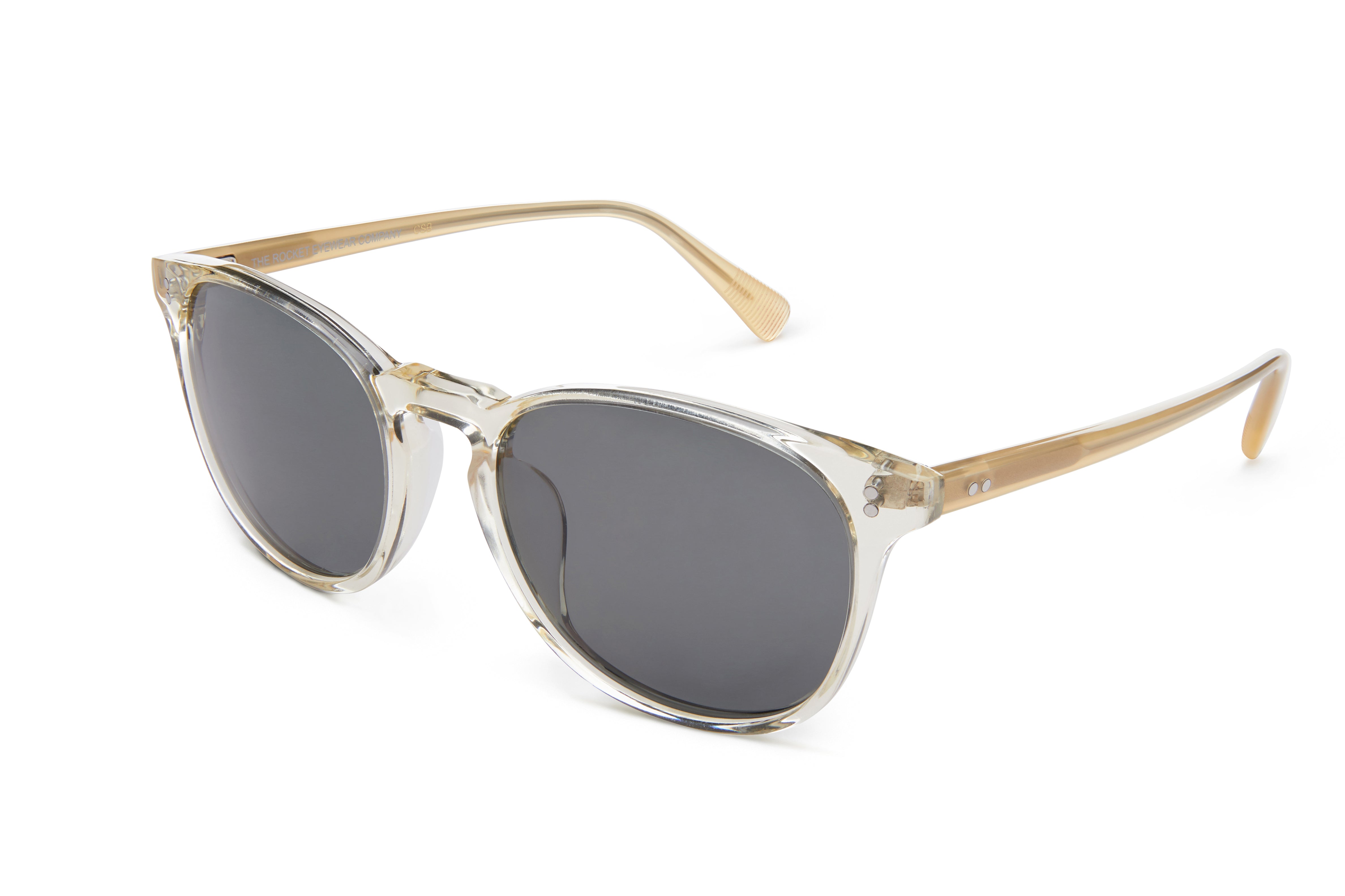Rocket MTO P3 Classic Aiyu Jelly Crystal & Kombucha with Grey Polarized Lenses (Crystal Strikes Back)