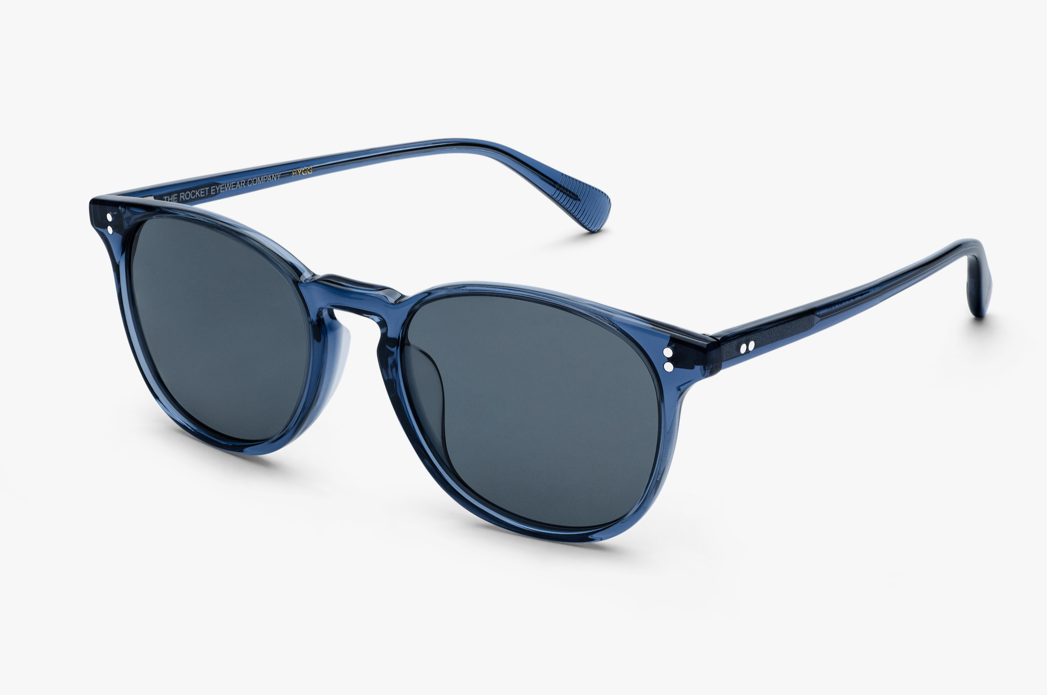 Rocket MTO P3 Classic Raw Denim Crystal with Grey Polarized Lenses (HYGG)