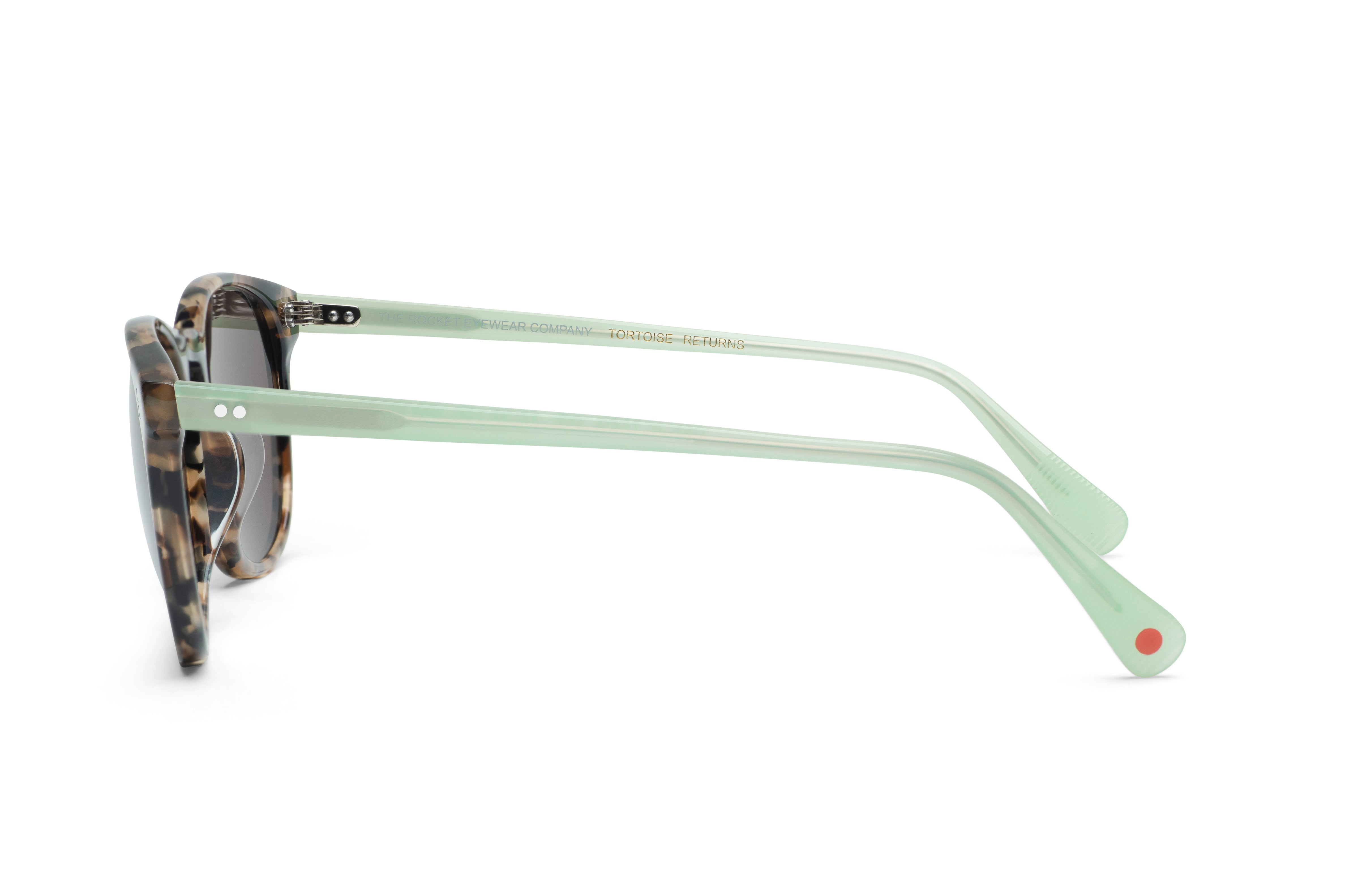 Rocket MTO P3 Classic Jaggery Tortoise & Jade with Brown Polarized Lenses (Tortoise Returns)