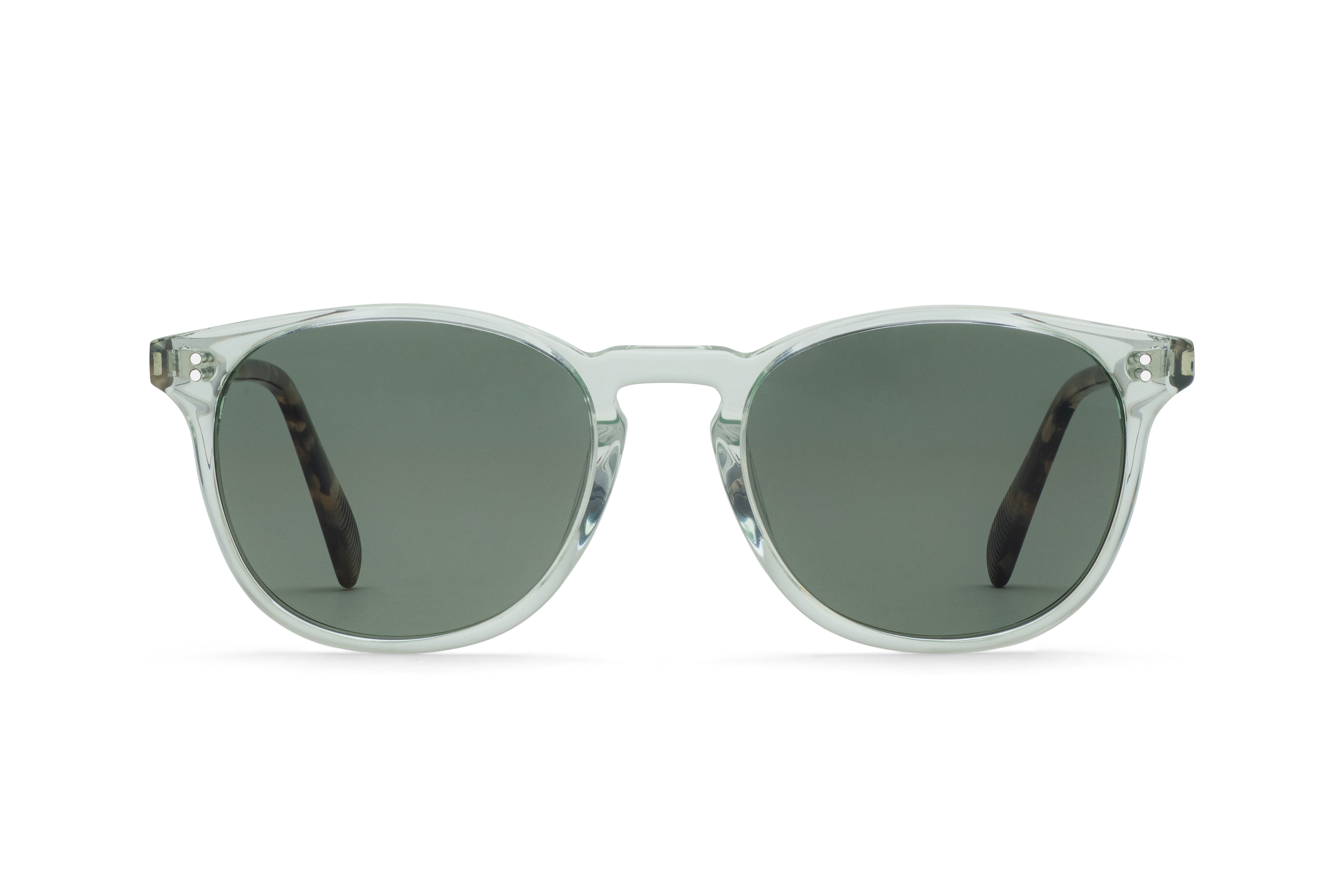 Rocket MTO P3 Classic Sage Crystal &amp; Jaggery Tortoise with Green Polarized Lenses (Tortoise Returns)