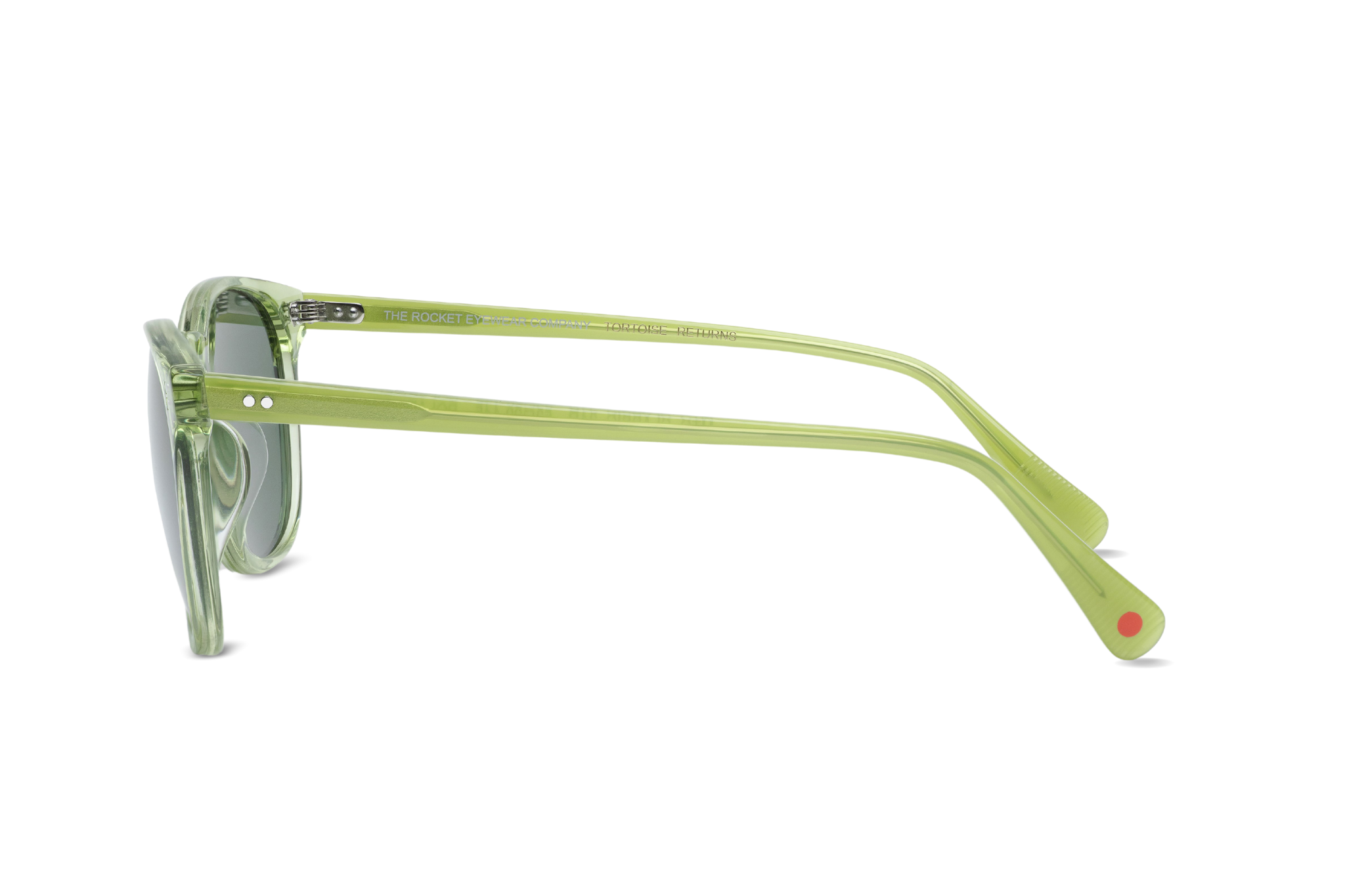 Rocket MTO P3 Classic Sencha Crystal &amp; Leaf with Green Polarized Lenses (Tortoise Returns)