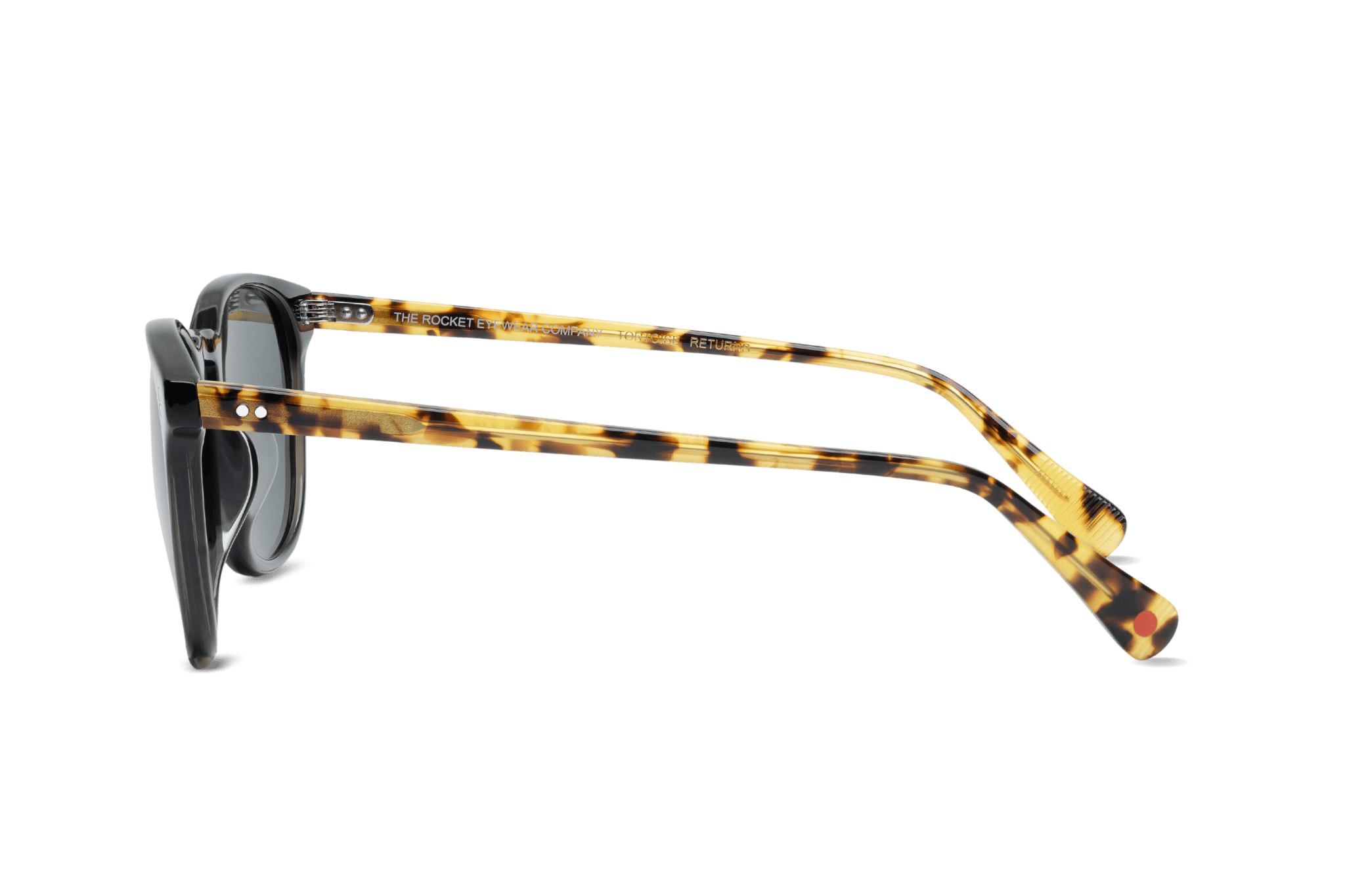 Rocket MTO P3 Classic Charcoal Black &amp; Balsamic Tortoise with Grey Polarized Lenses (Tortoise Returns)