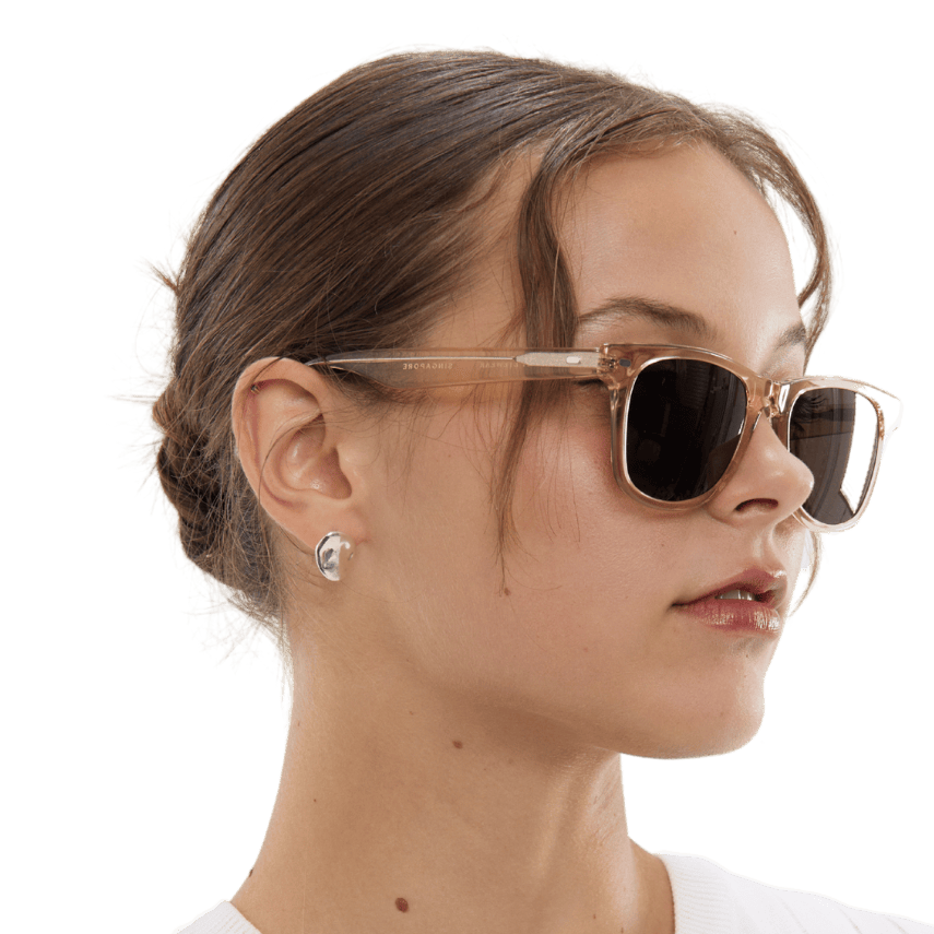 Rocket Eyewear SPT 2 Classic Gold Crystal with Brown Polarized Lenses