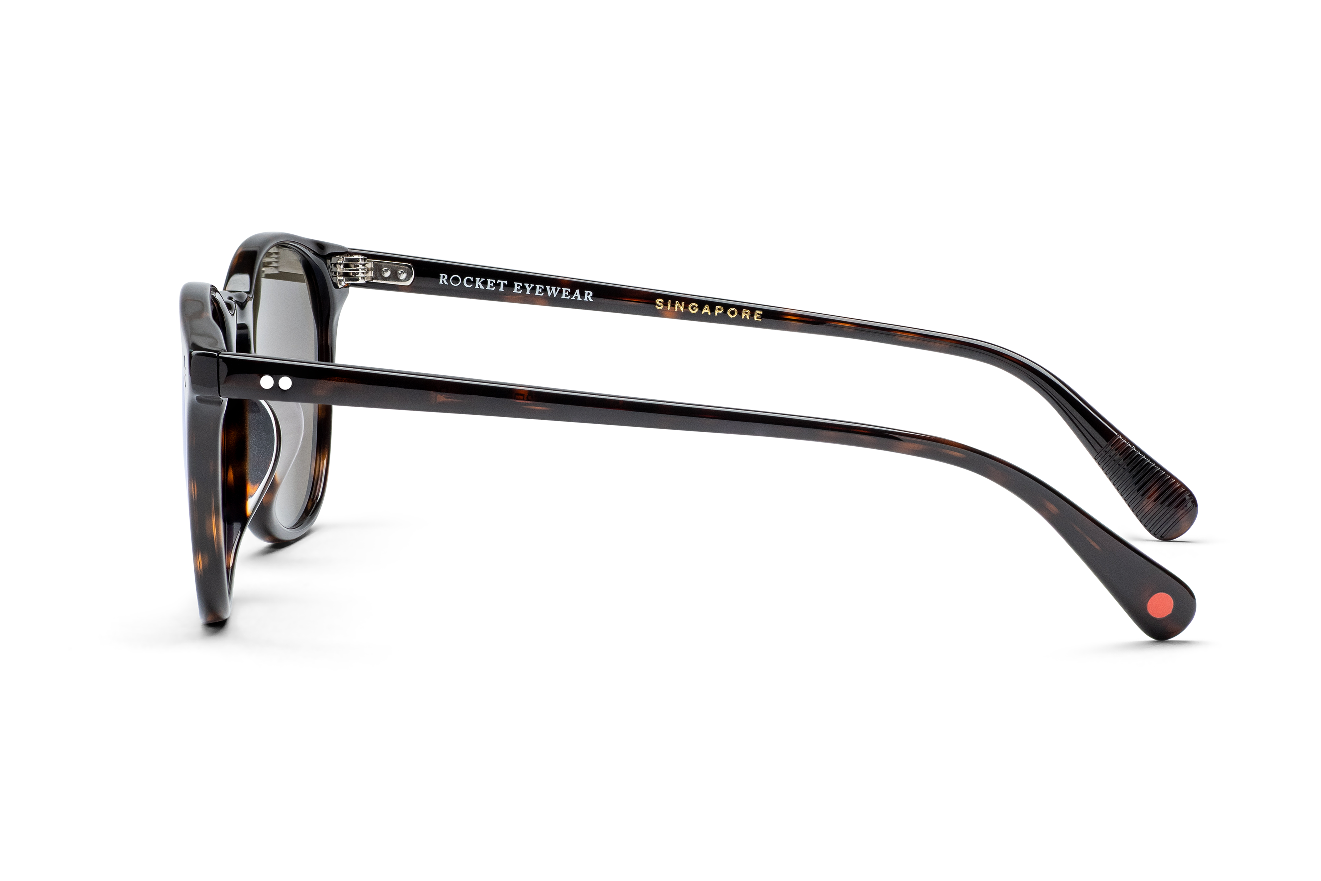 Rocket Eyewear MTO P3 Classic Mahogany Tortoise with Blue Mirrored Polarized Lenses