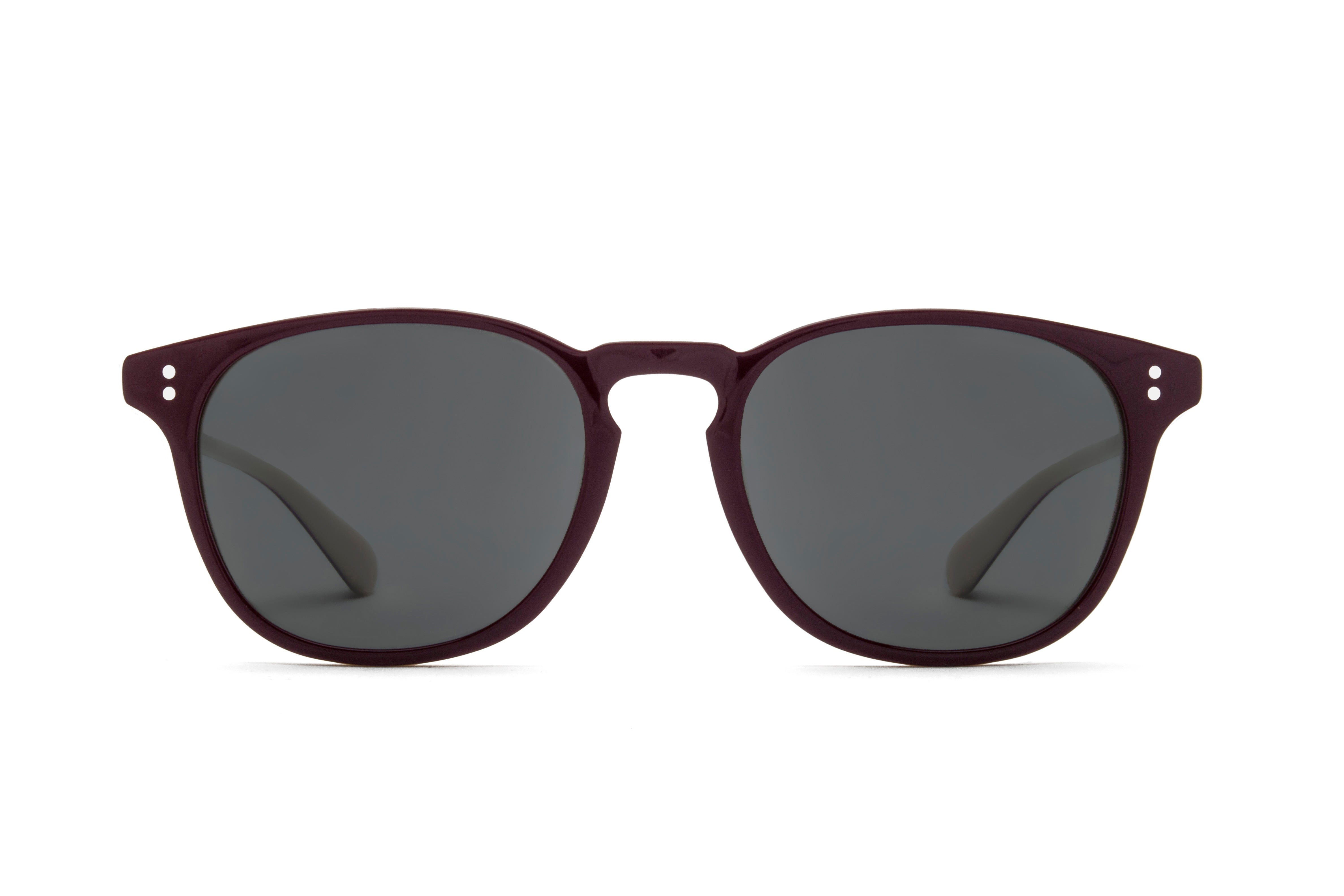 Rocket Eyewear Company P3 Classic Sunglasses Crimson Linen with Grey polarized lenses